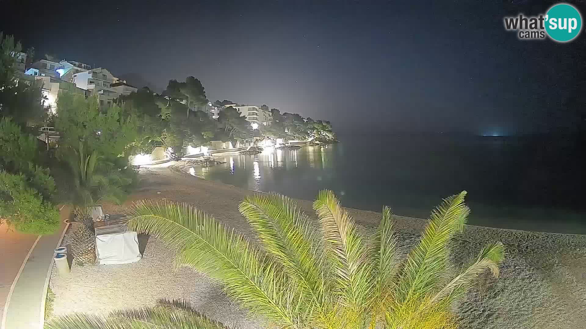 Webcam Lučica Beach Brela – Live View from the Adriatic Coast