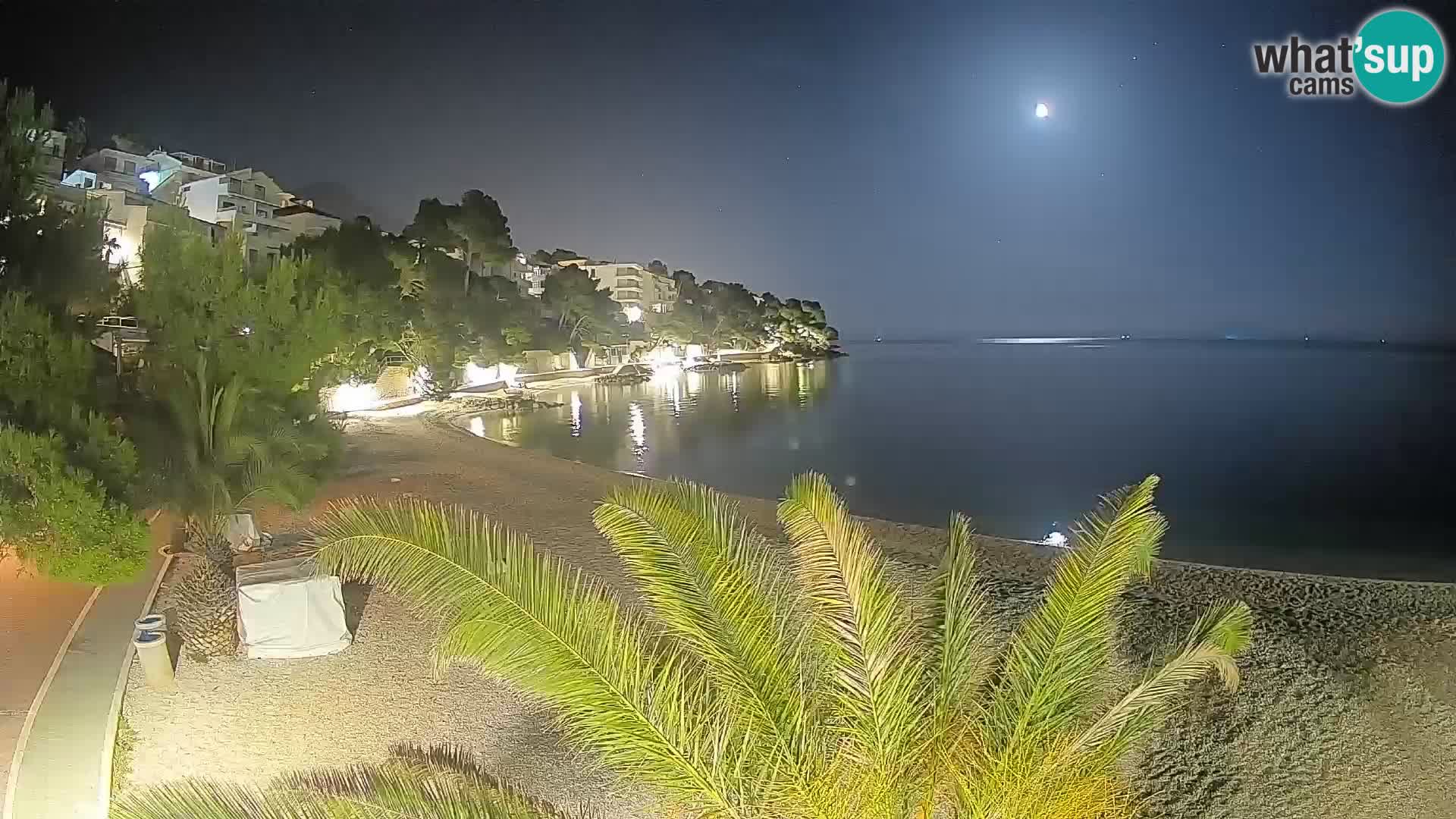 Webcam Lučica Beach Brela – Live View from the Adriatic Coast