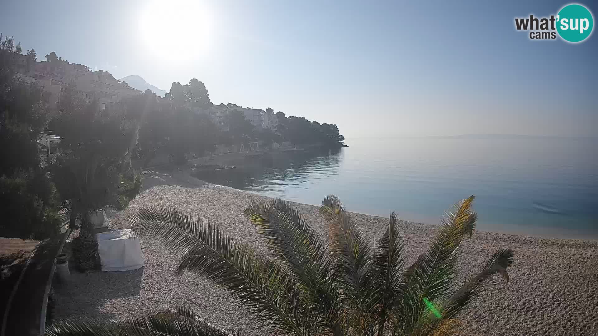 Webcam Lučica Beach Brela – Live View from the Adriatic Coast