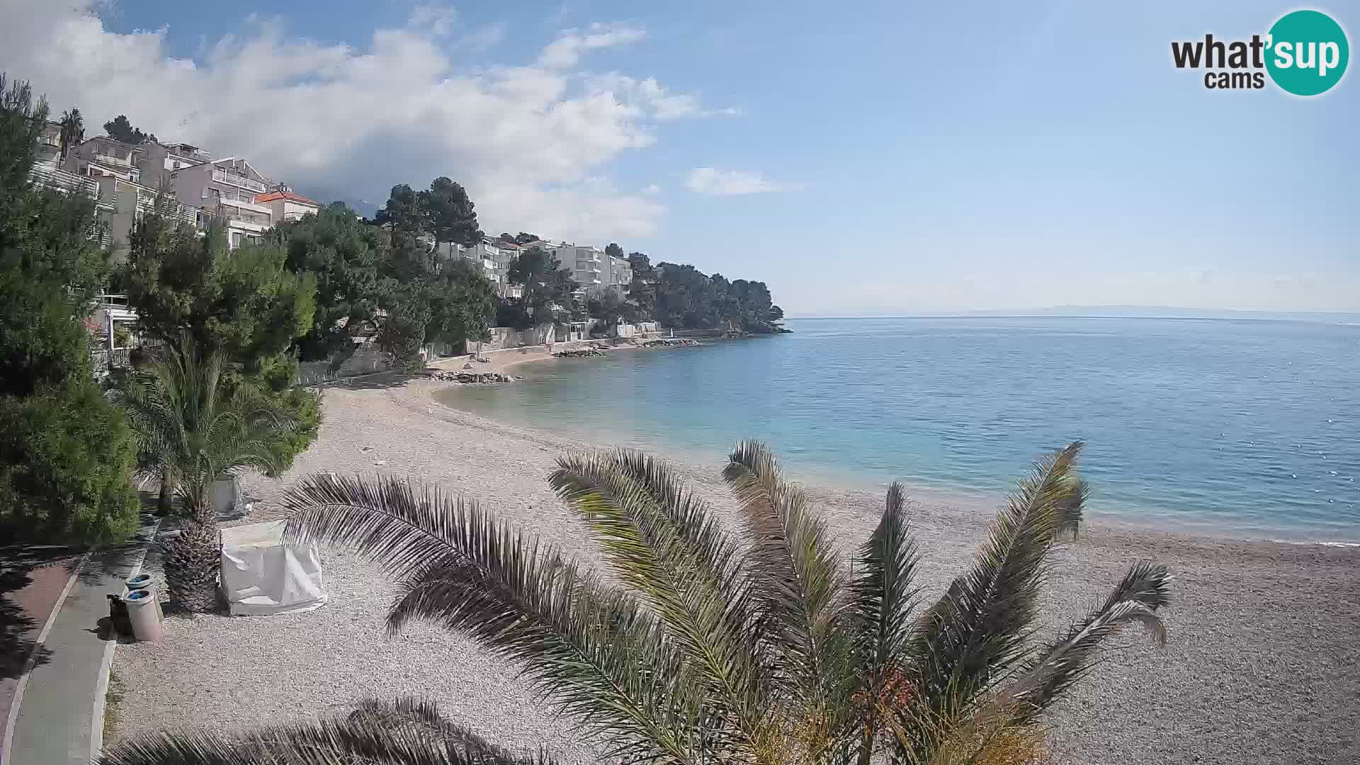 Webcam Lučica Beach Brela – Live View from the Adriatic Coast