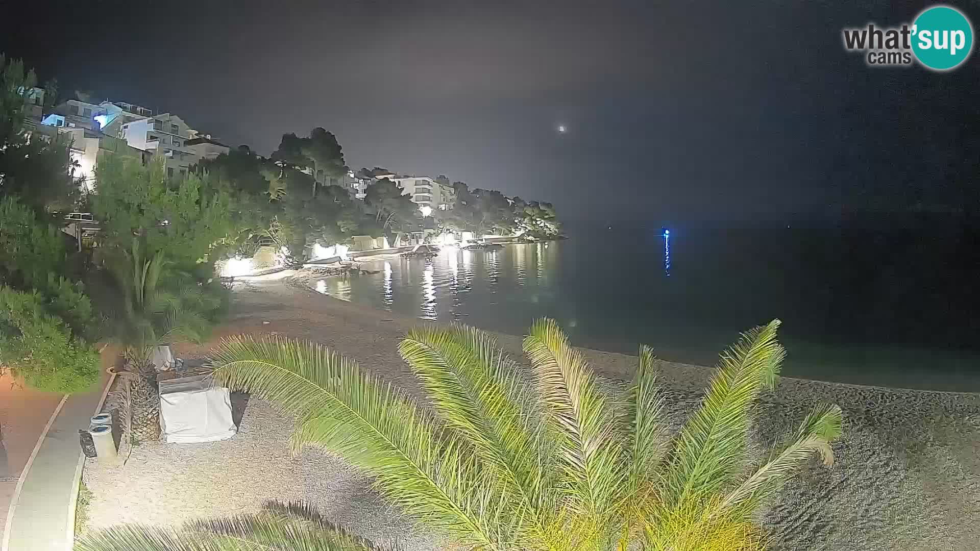 Webcam Lučica Beach Brela – Live View from the Adriatic Coast