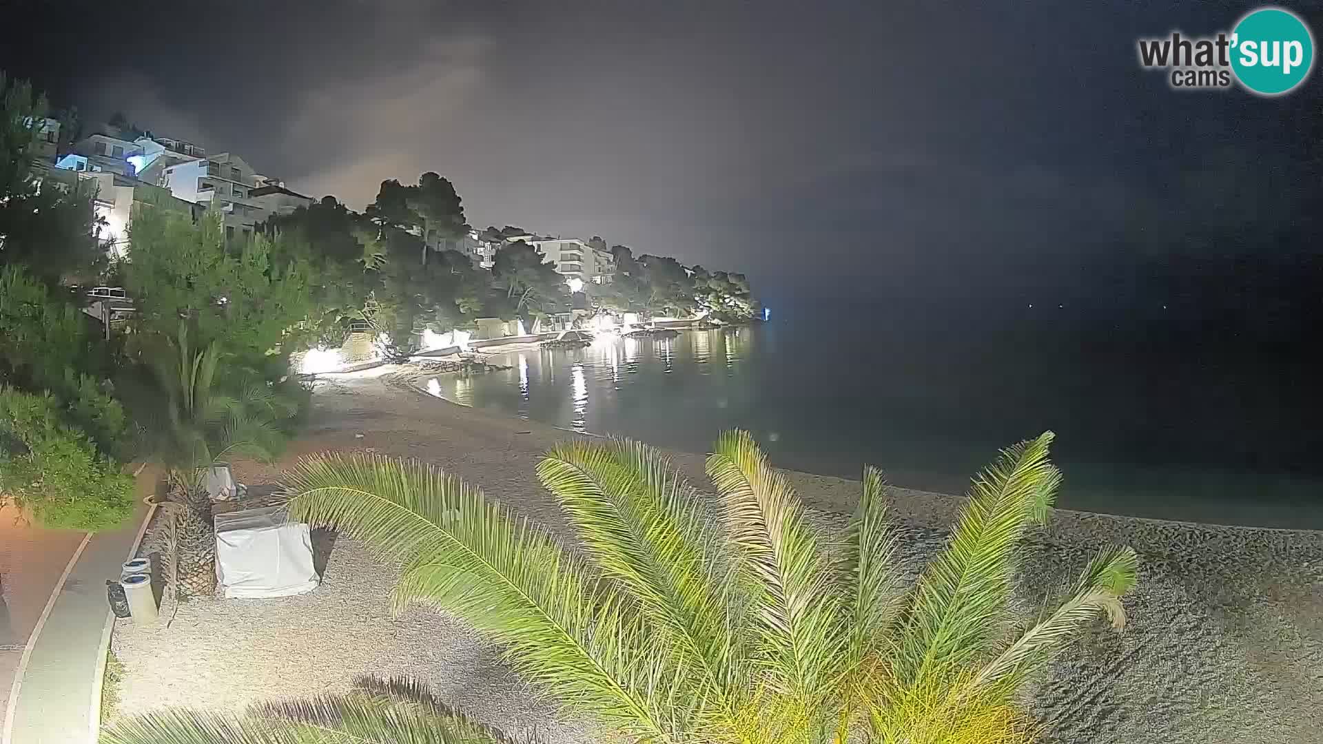 Webcam Lučica Beach Brela – Live View from the Adriatic Coast