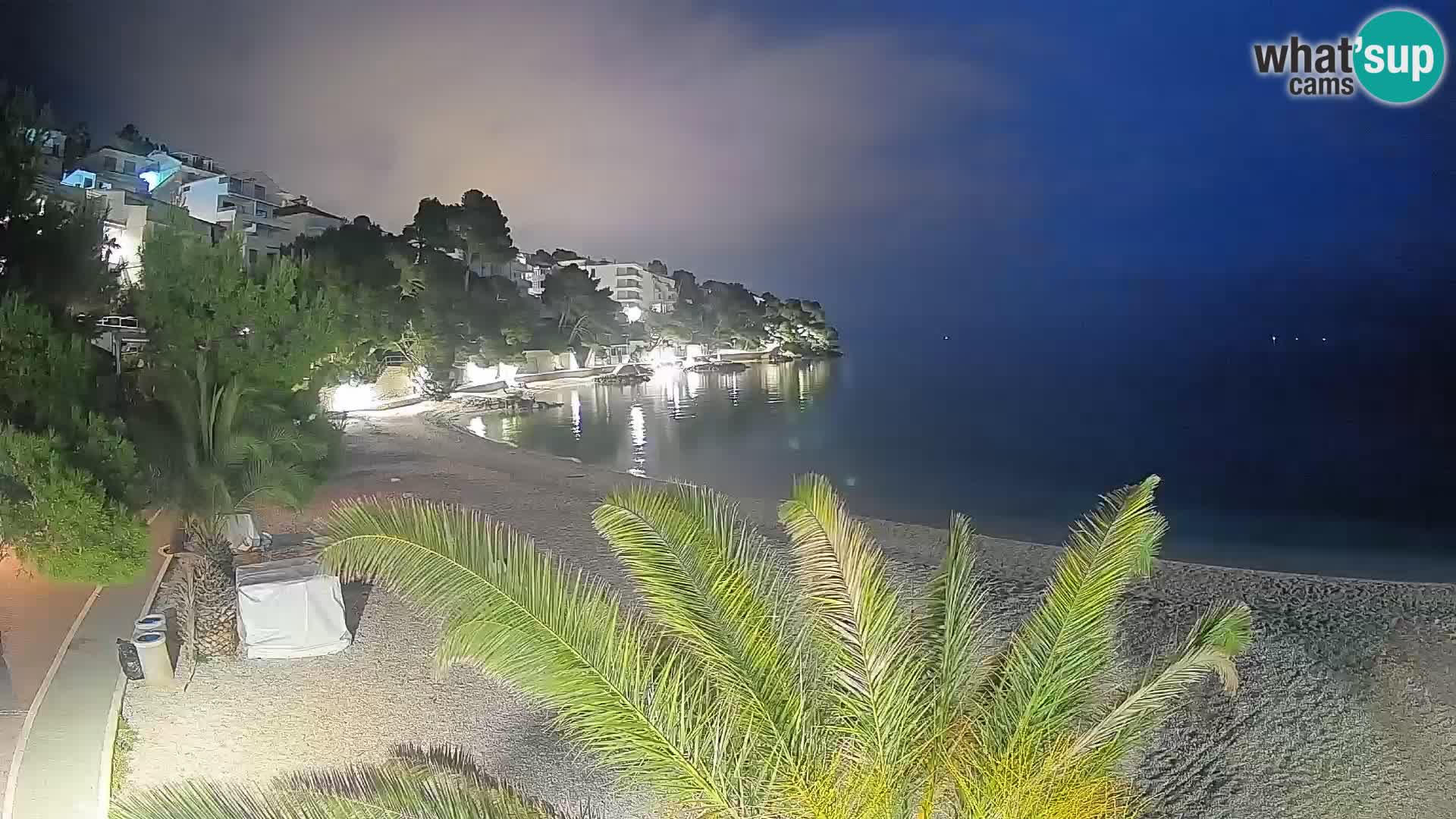 Webcam Lučica Beach Brela – Live View from the Adriatic Coast