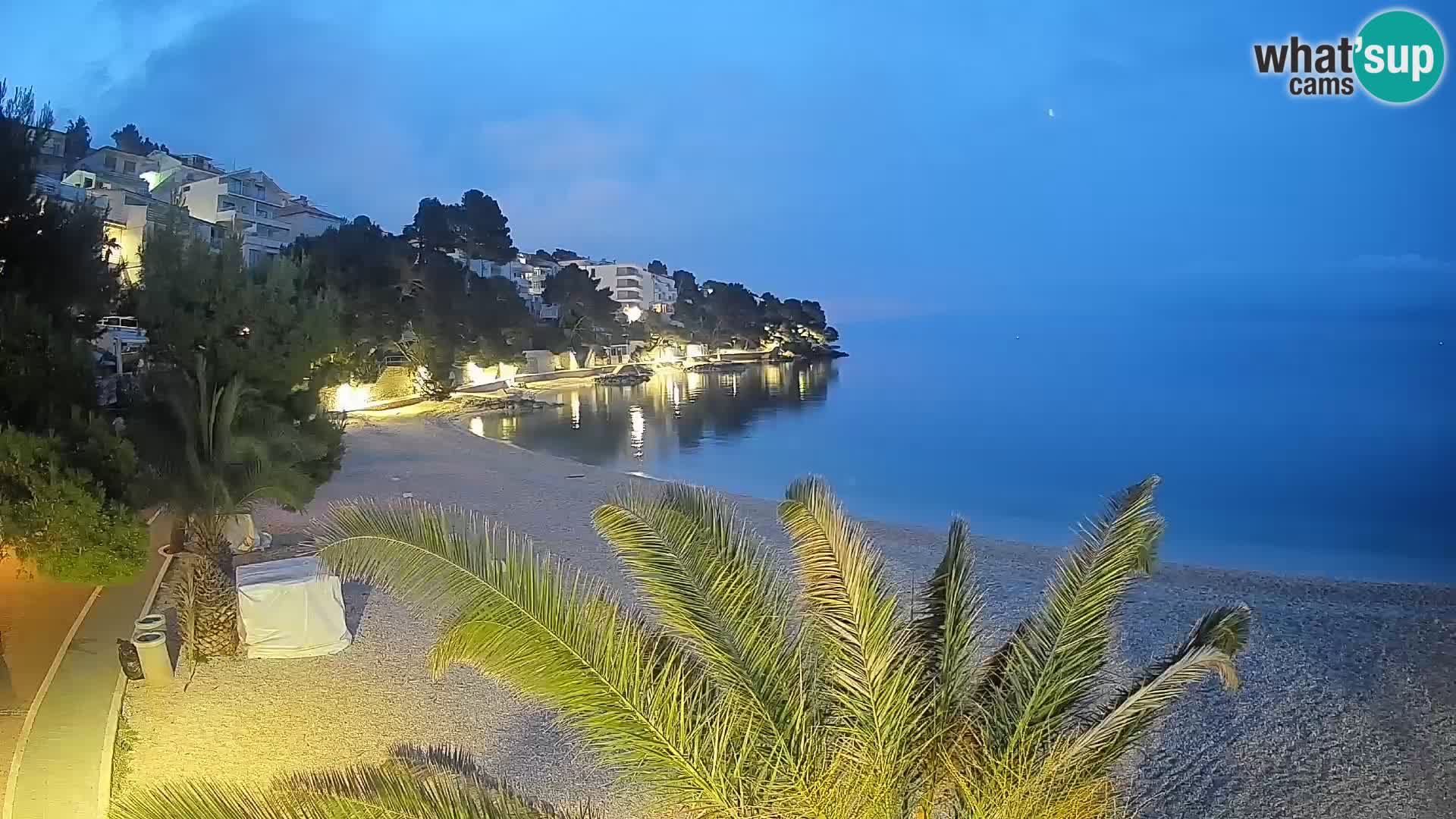 Webcam Lučica Beach Brela – Live View from the Adriatic Coast