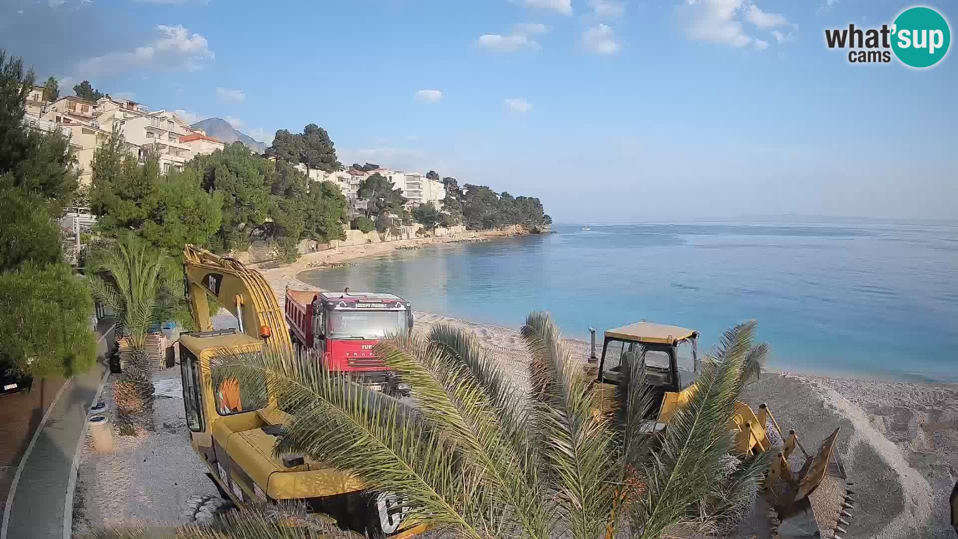 Webcam Lučica Beach Brela – Live View from the Adriatic Coast
