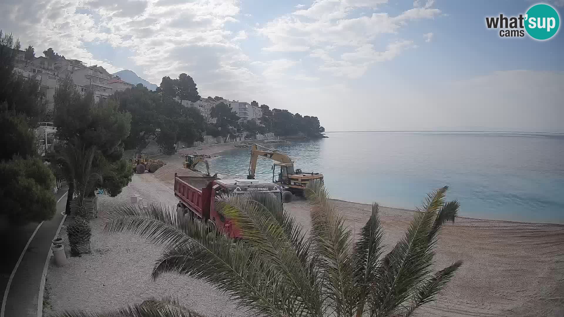 Webcam Playa Lučica Brela – Vista en directo de la costa adriática