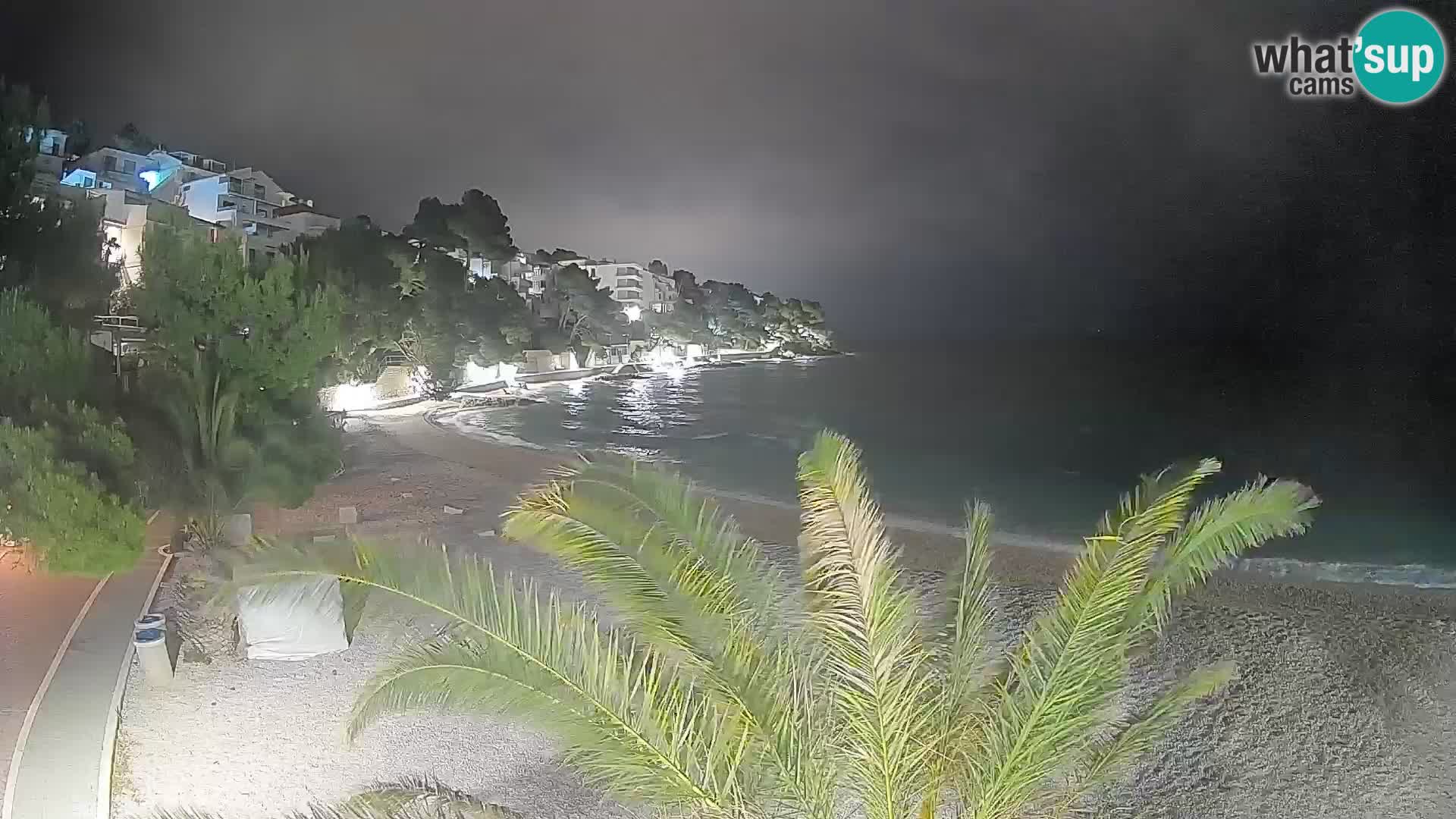 Webcam Playa Lučica Brela – Vista en directo de la costa adriática