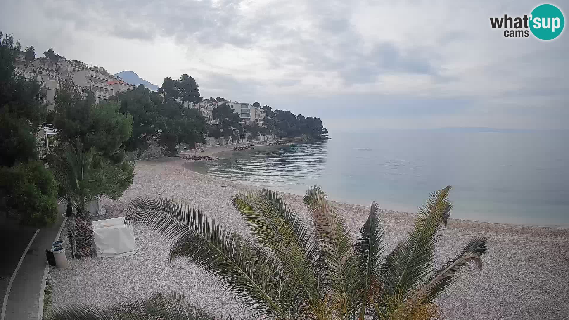 Webcam Lučica Beach Brela – Live View from the Adriatic Coast