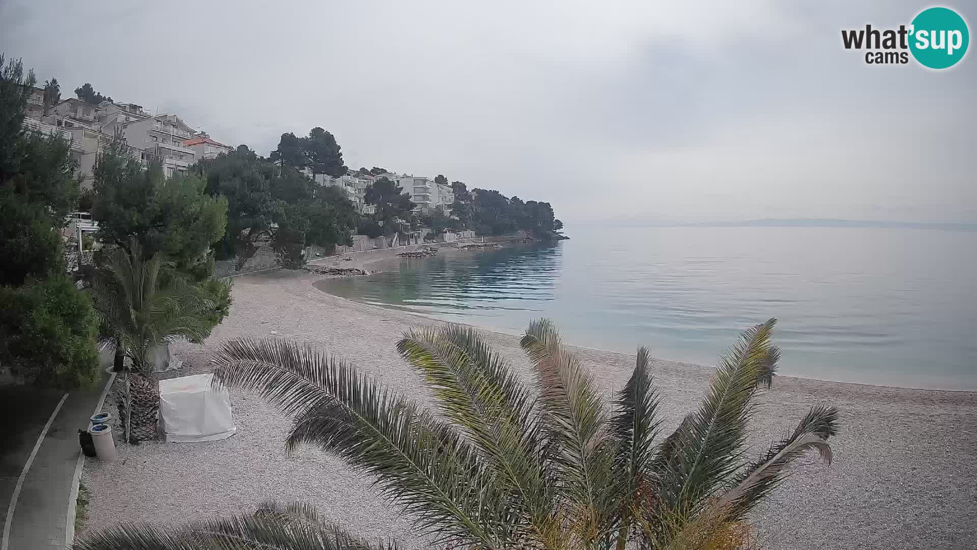 Webcam Lučica Beach Brela – Live View from the Adriatic Coast