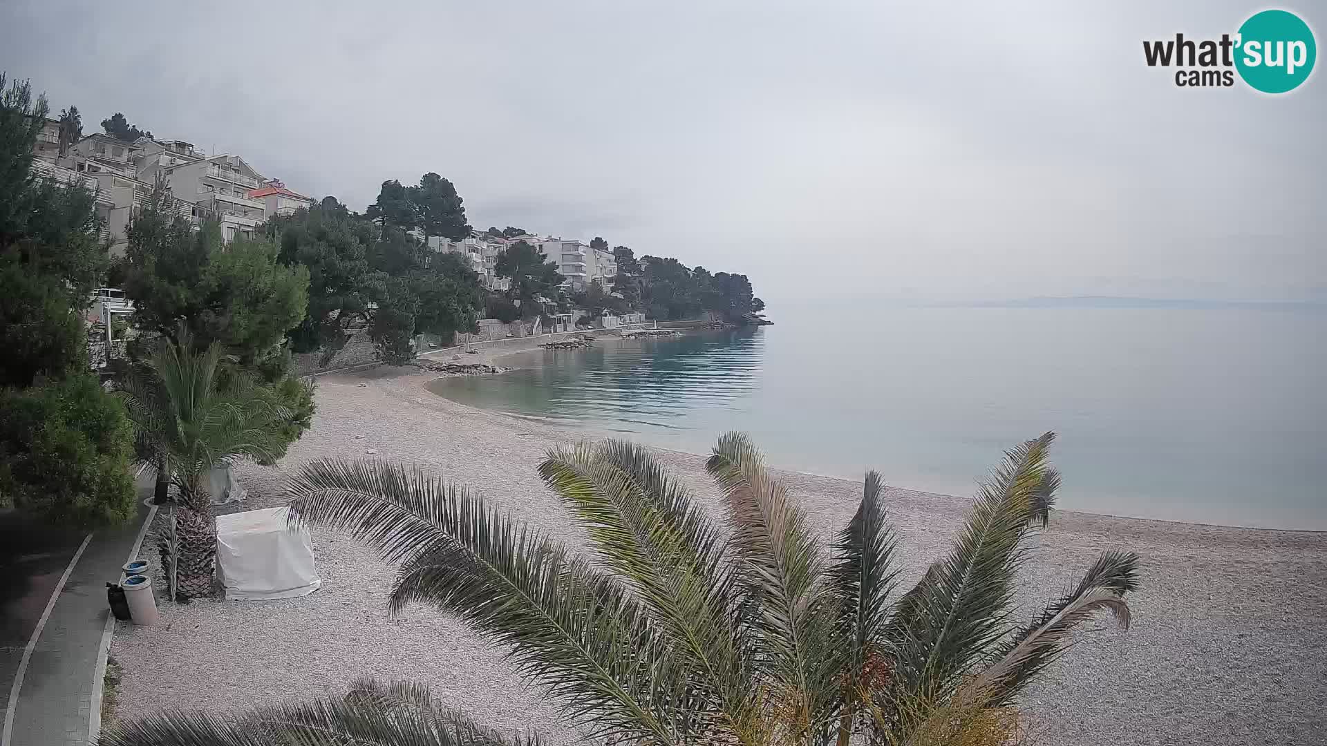 Webcam Lučica Beach Brela – Live View from the Adriatic Coast