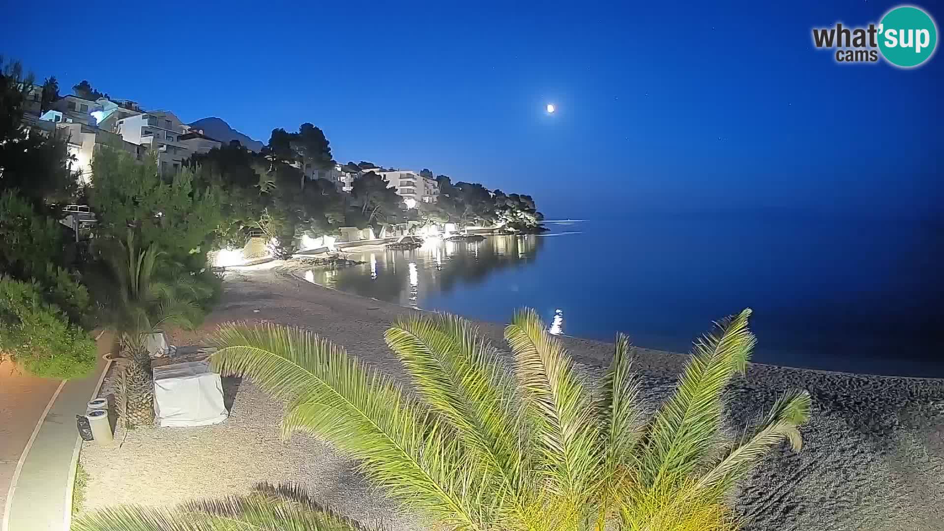 Webcam Lučica Beach Brela – Live View from the Adriatic Coast