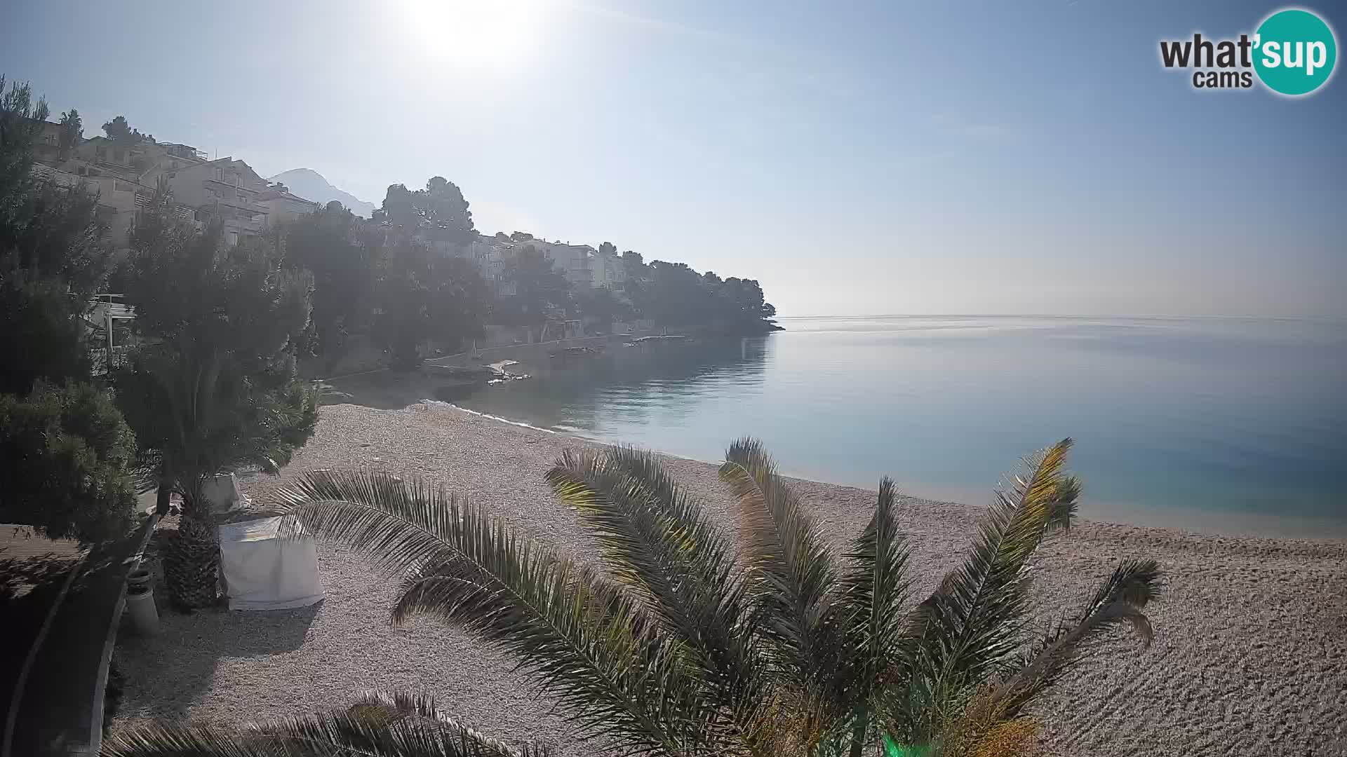 Webcam Playa Lučica Brela – Vista en directo de la costa adriática