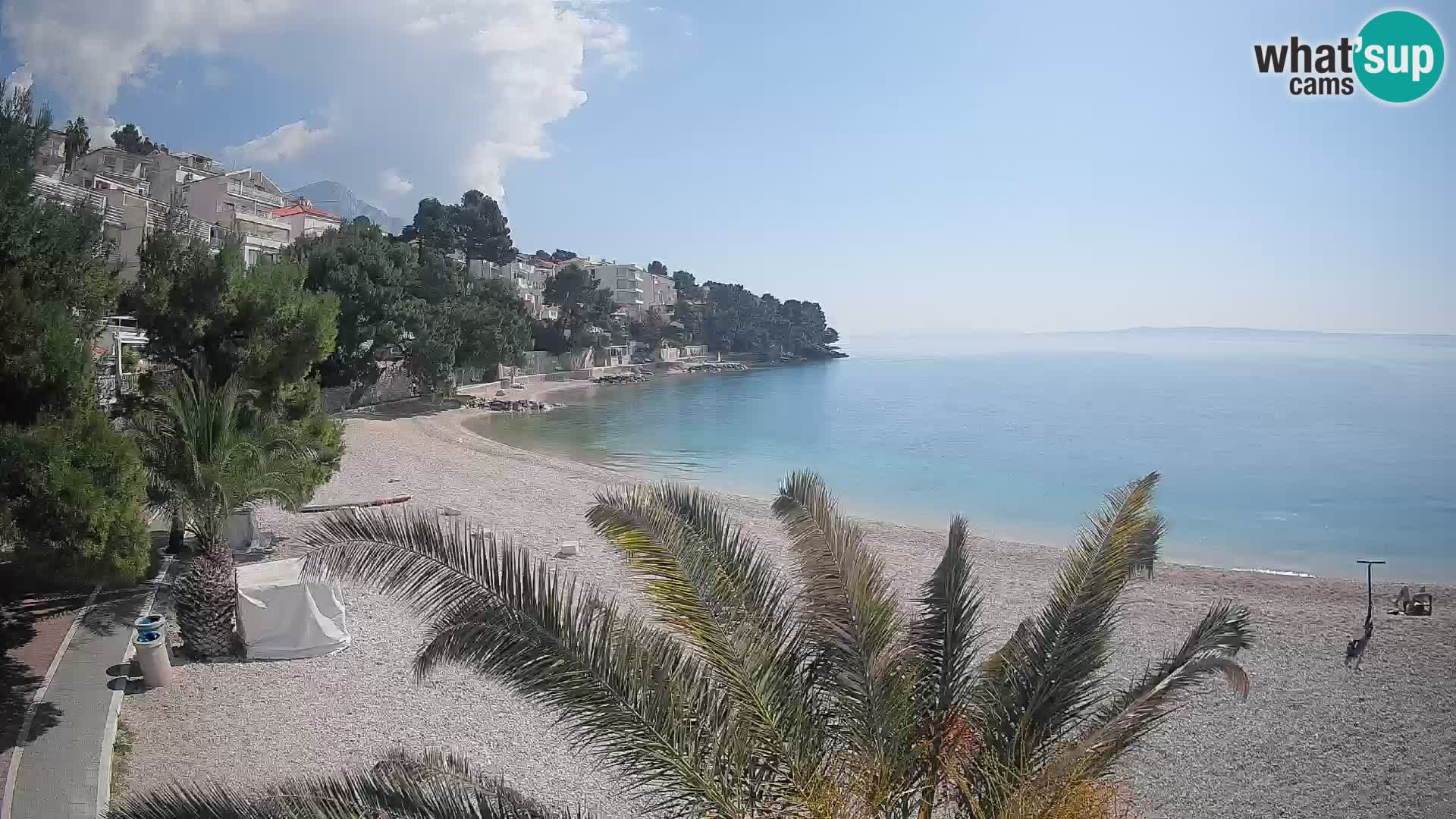 Webcam Lučica Beach Brela – Live View from the Adriatic Coast