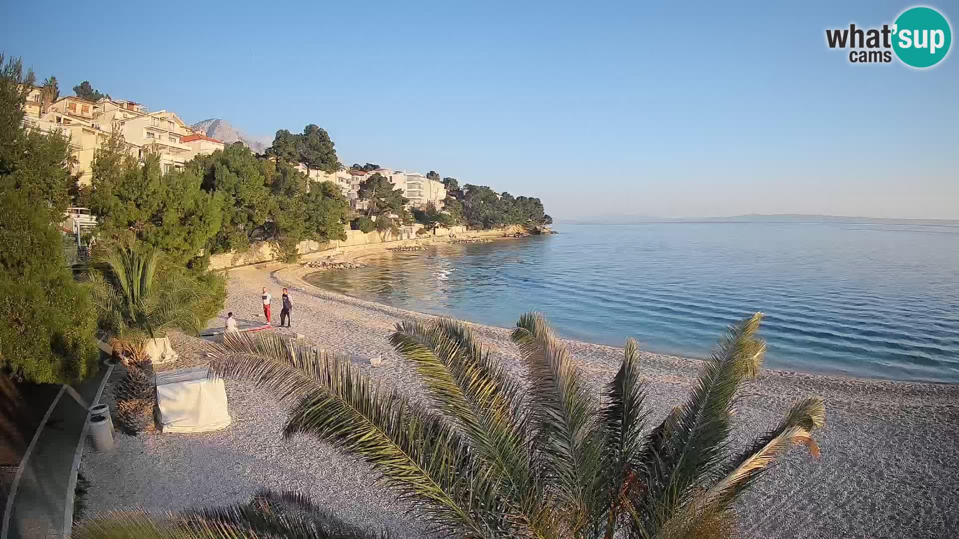 Webcam Lučica Beach Brela – Live View from the Adriatic Coast