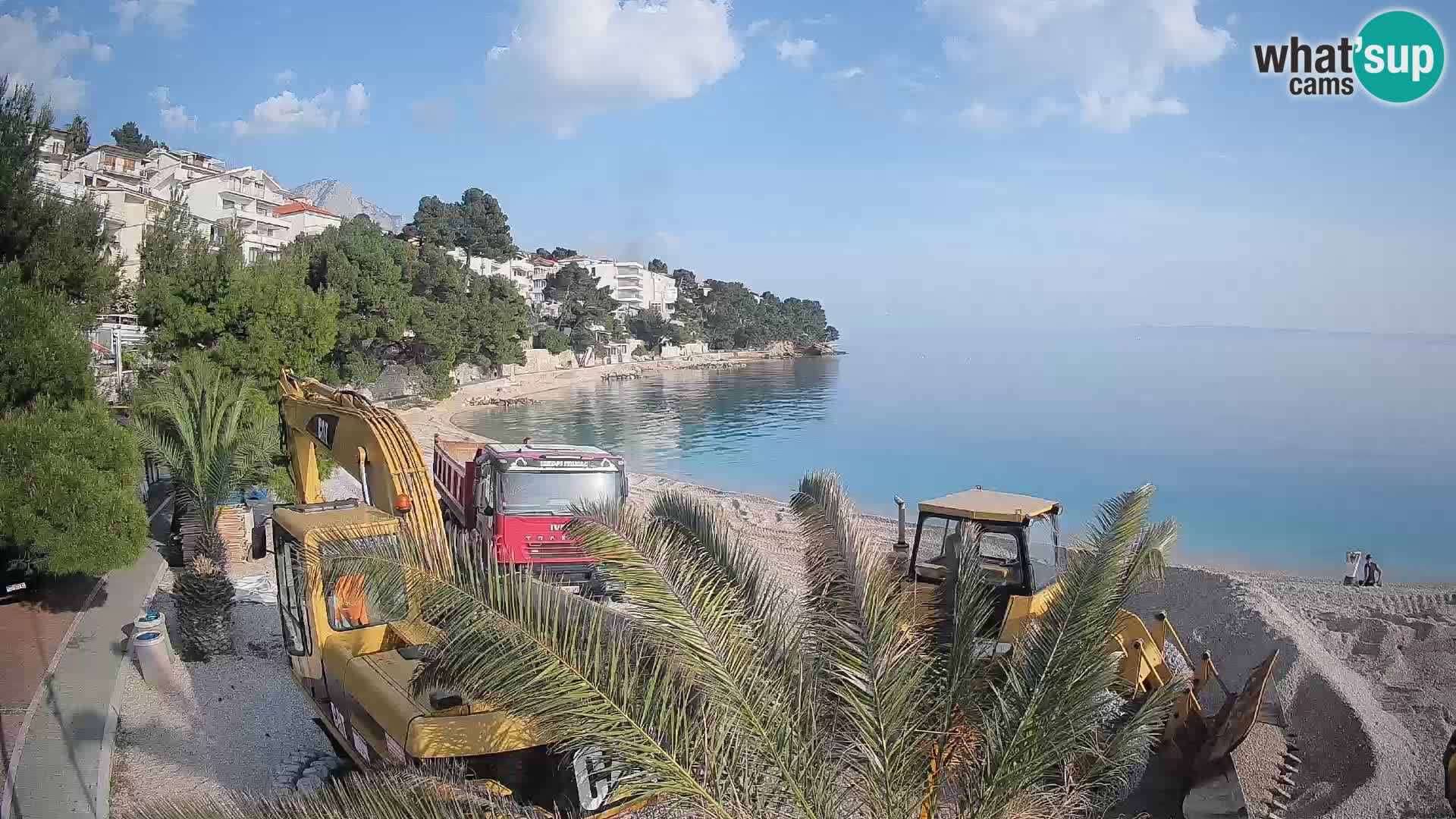 Webcam Lučica Beach Brela – Live View from the Adriatic Coast