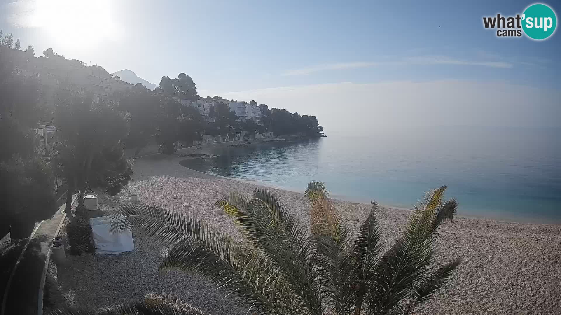 Webcam Lučica Beach Brela – Live View from the Adriatic Coast
