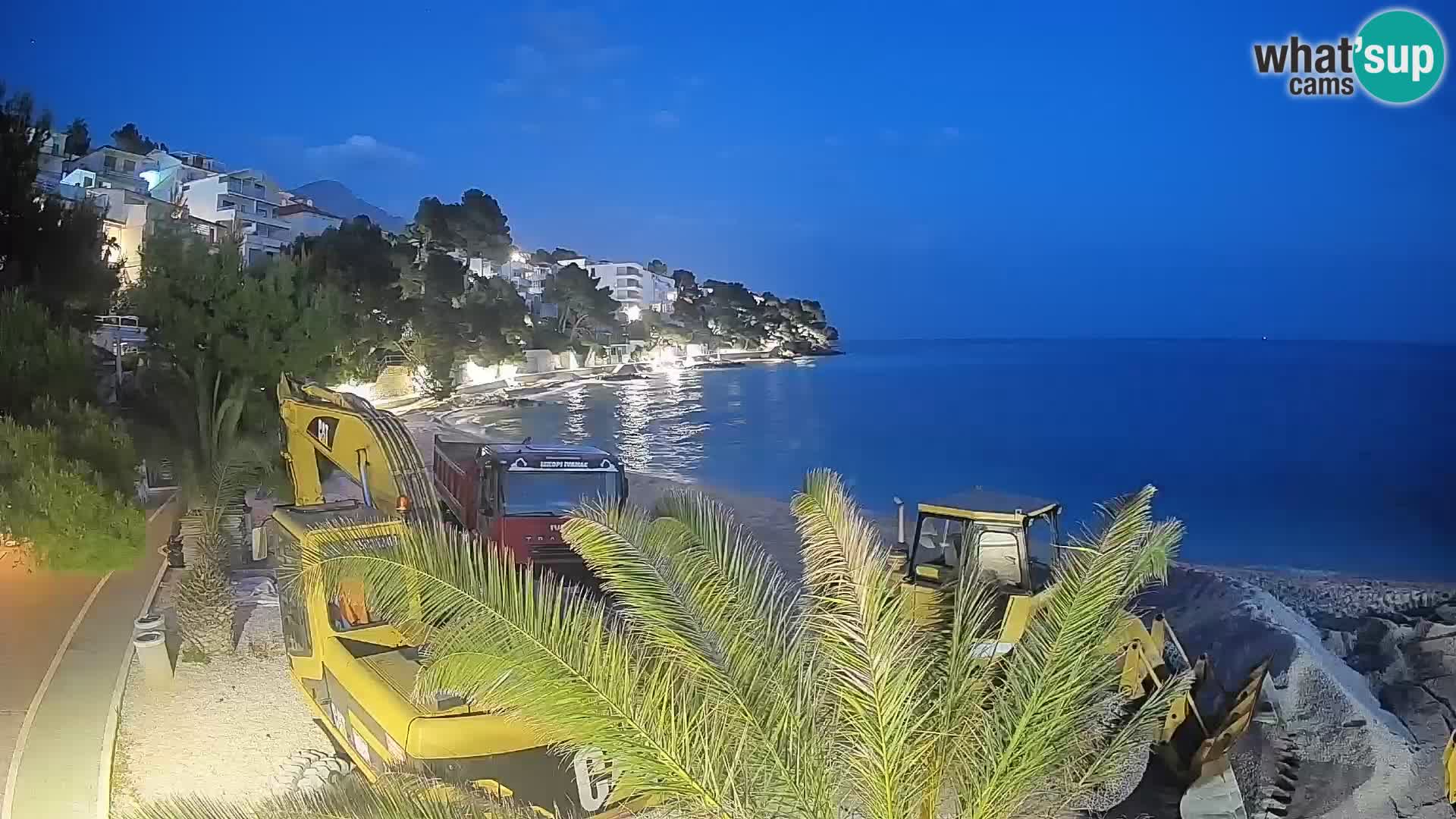 Webcam Lučica Beach Brela – Live View from the Adriatic Coast