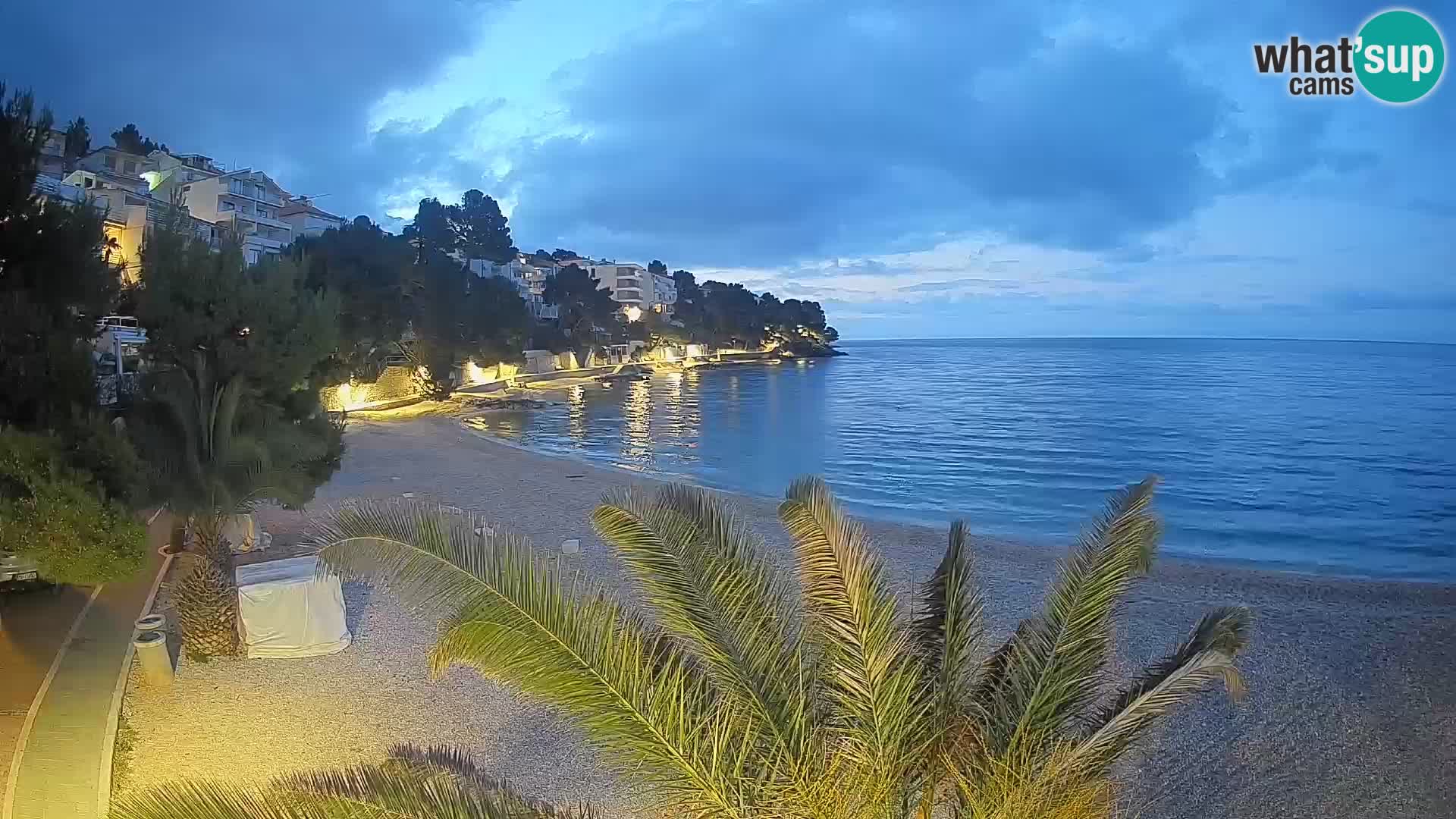 Webcam Lučica Beach Brela – Live View from the Adriatic Coast