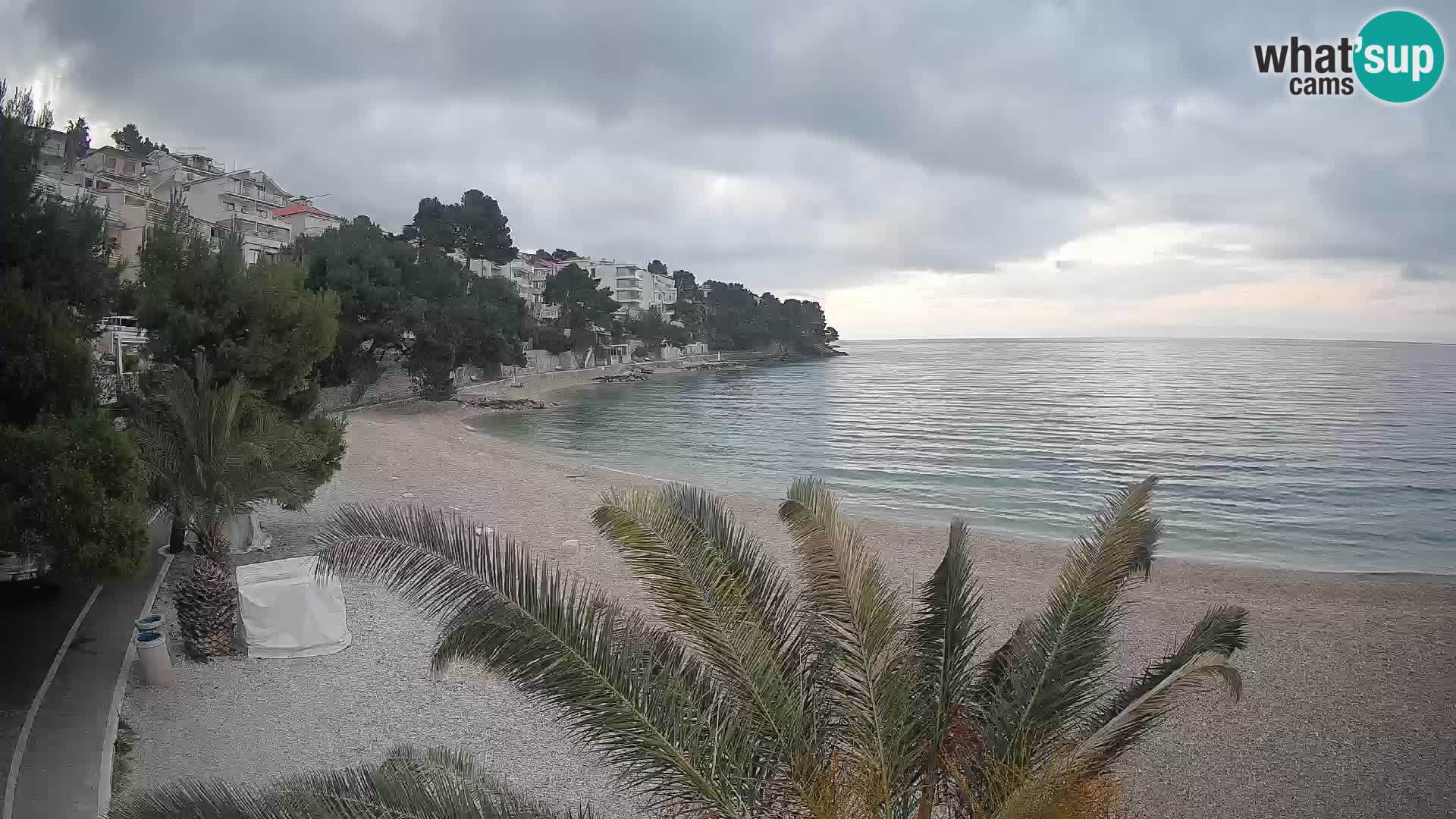 Webcam Lučica Beach Brela – Live View from the Adriatic Coast