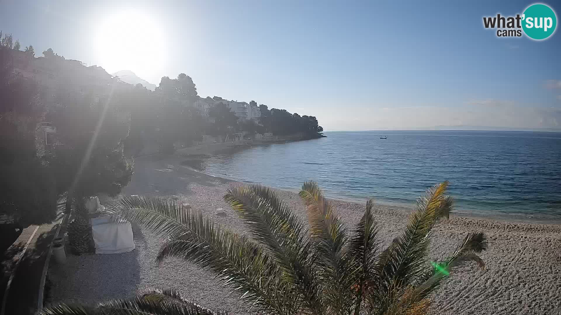 Webcam Lučica Beach Brela – Live View from the Adriatic Coast