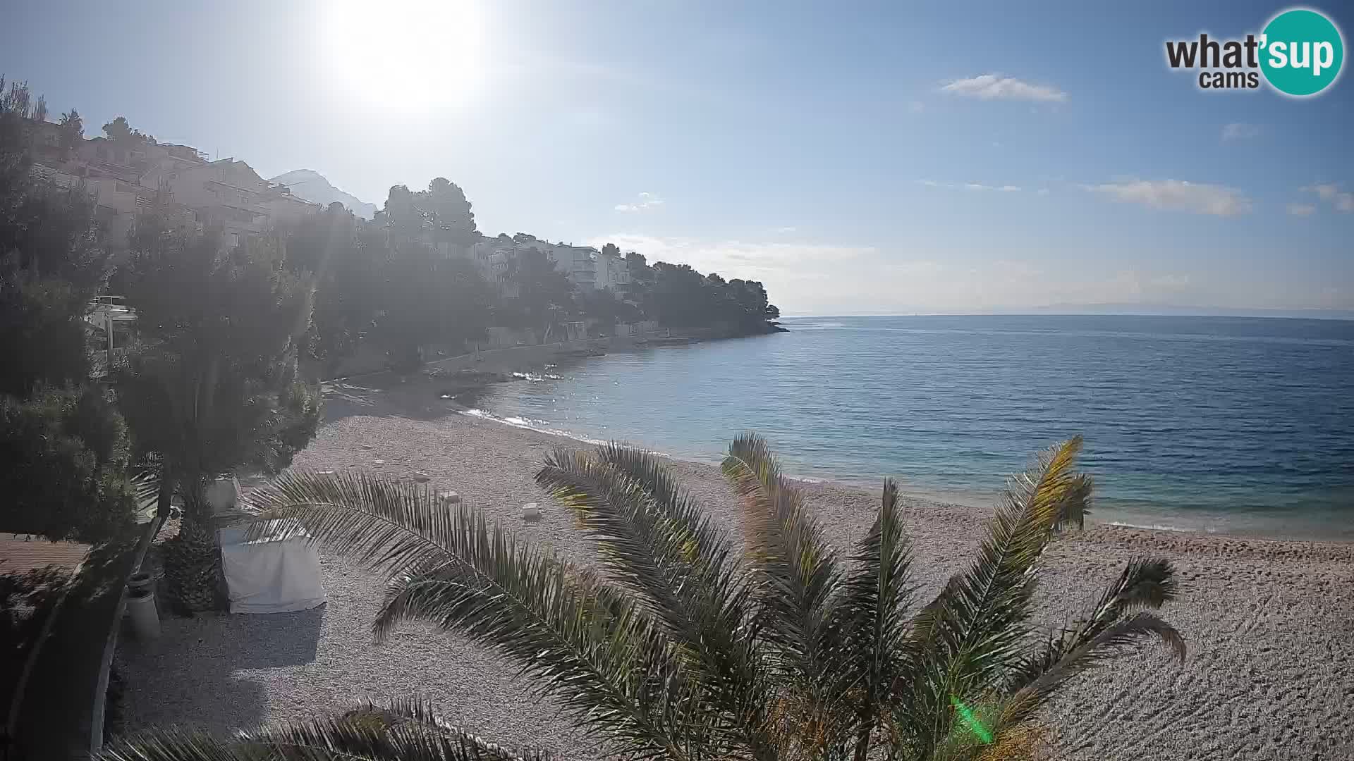 Webcam Lučica Beach Brela – Live View from the Adriatic Coast