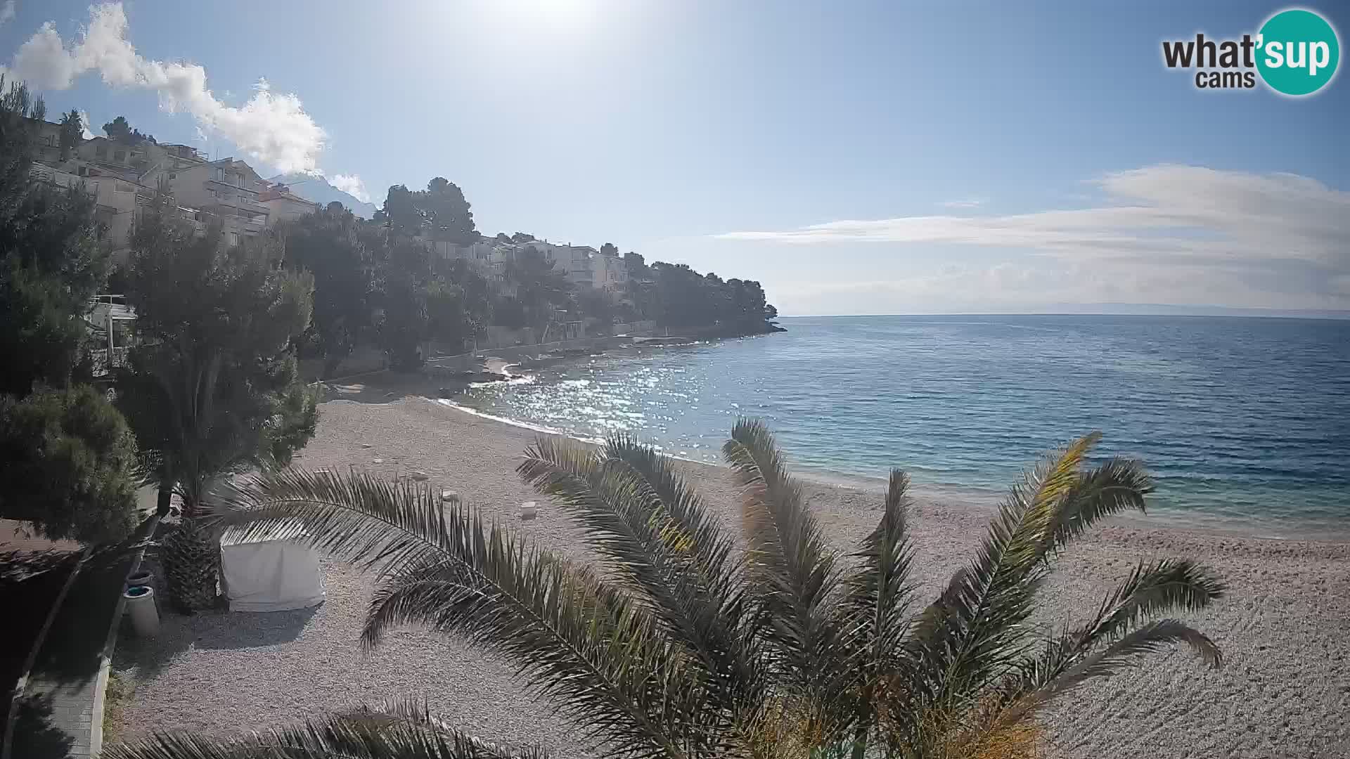 Webcam Lučica Beach Brela – Live View from the Adriatic Coast