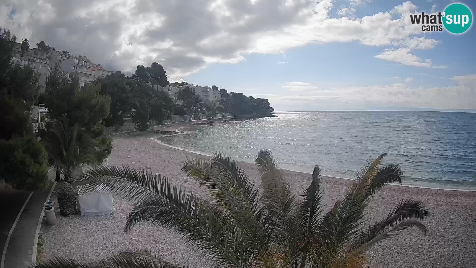 Webcam Playa Lučica Brela – Vista en directo de la costa adriática
