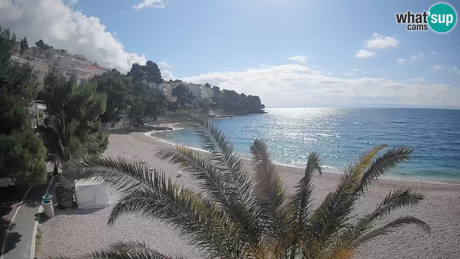 Webcam Playa Lučica Brela – Vista en directo de la costa adriática