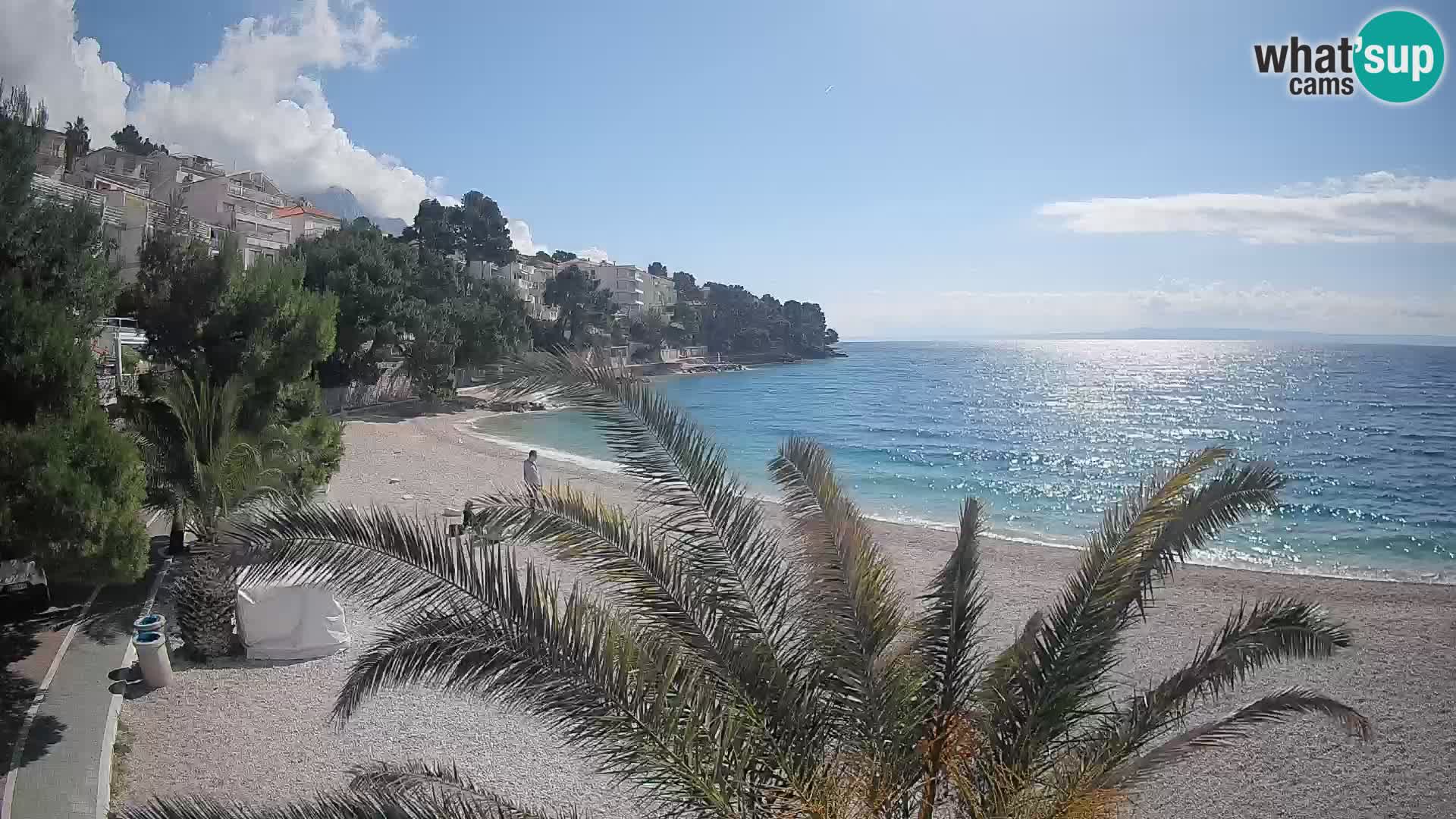 Webcam Lučica Beach Brela – Live View from the Adriatic Coast