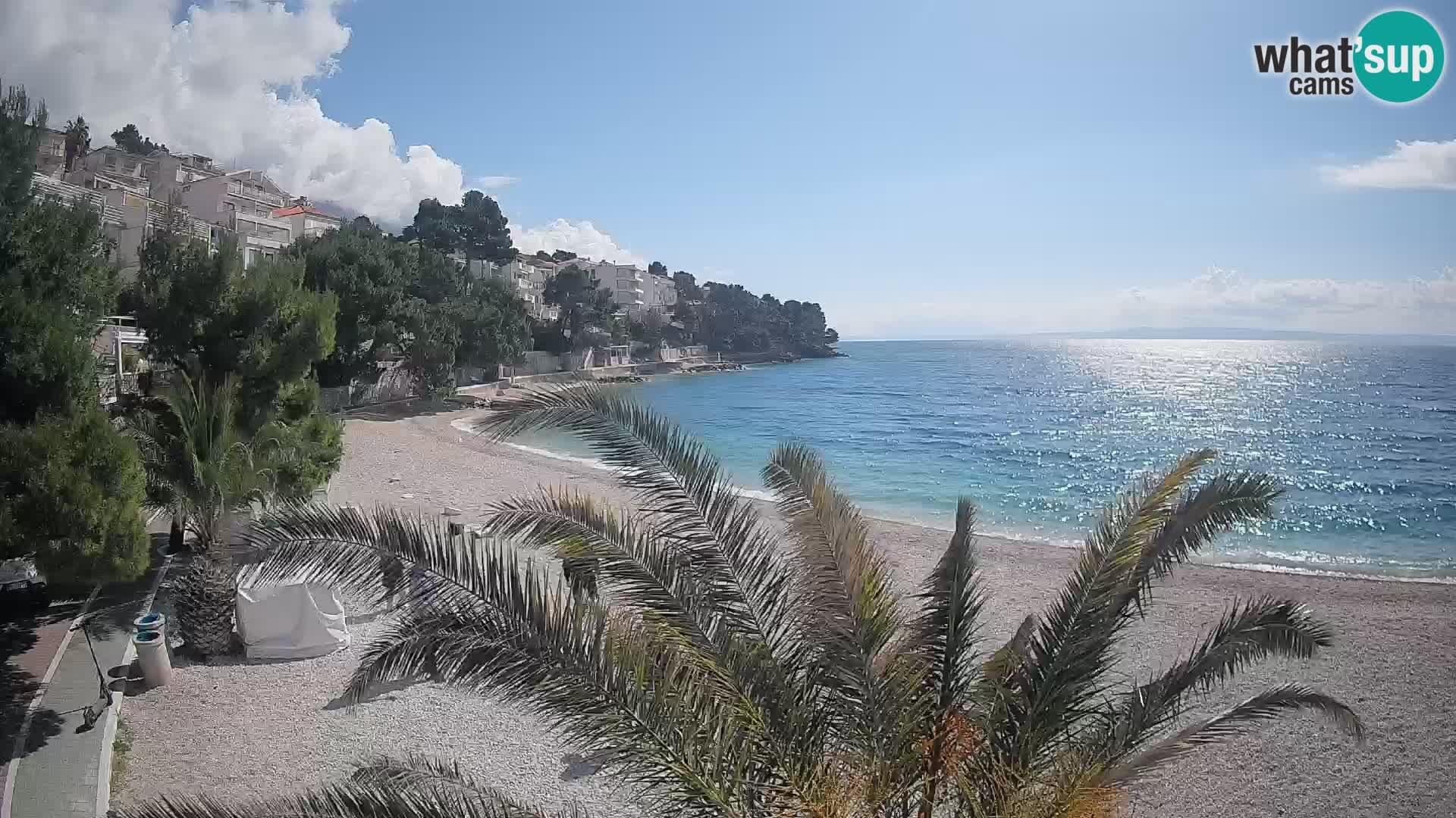 Webcam Playa Lučica Brela – Vista en directo de la costa adriática