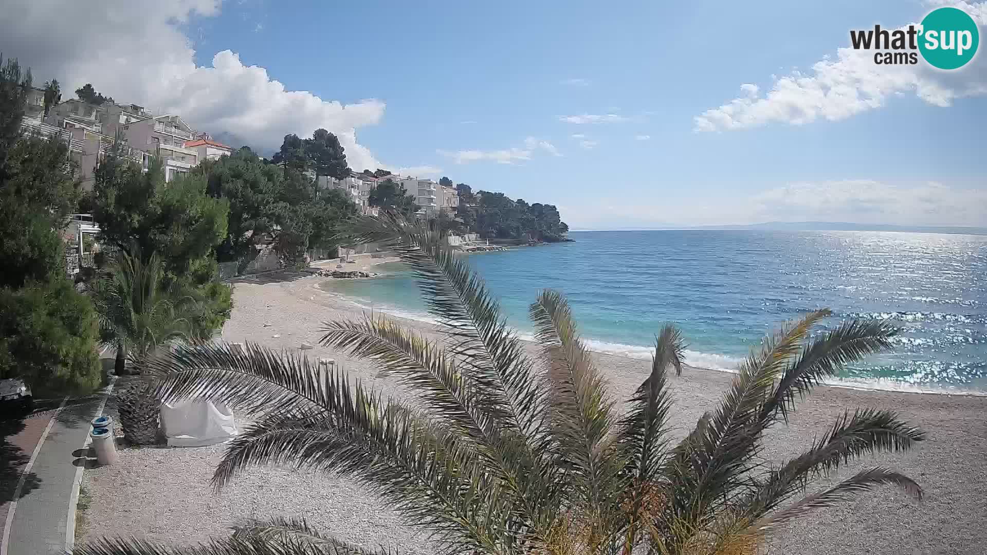 Webcam Playa Lučica Brela – Vista en directo de la costa adriática