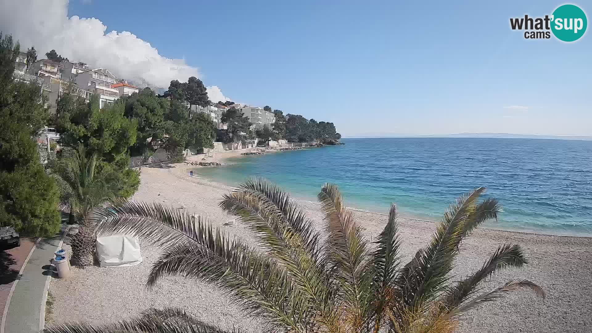 Webcam Lučica Beach Brela – Live View from the Adriatic Coast