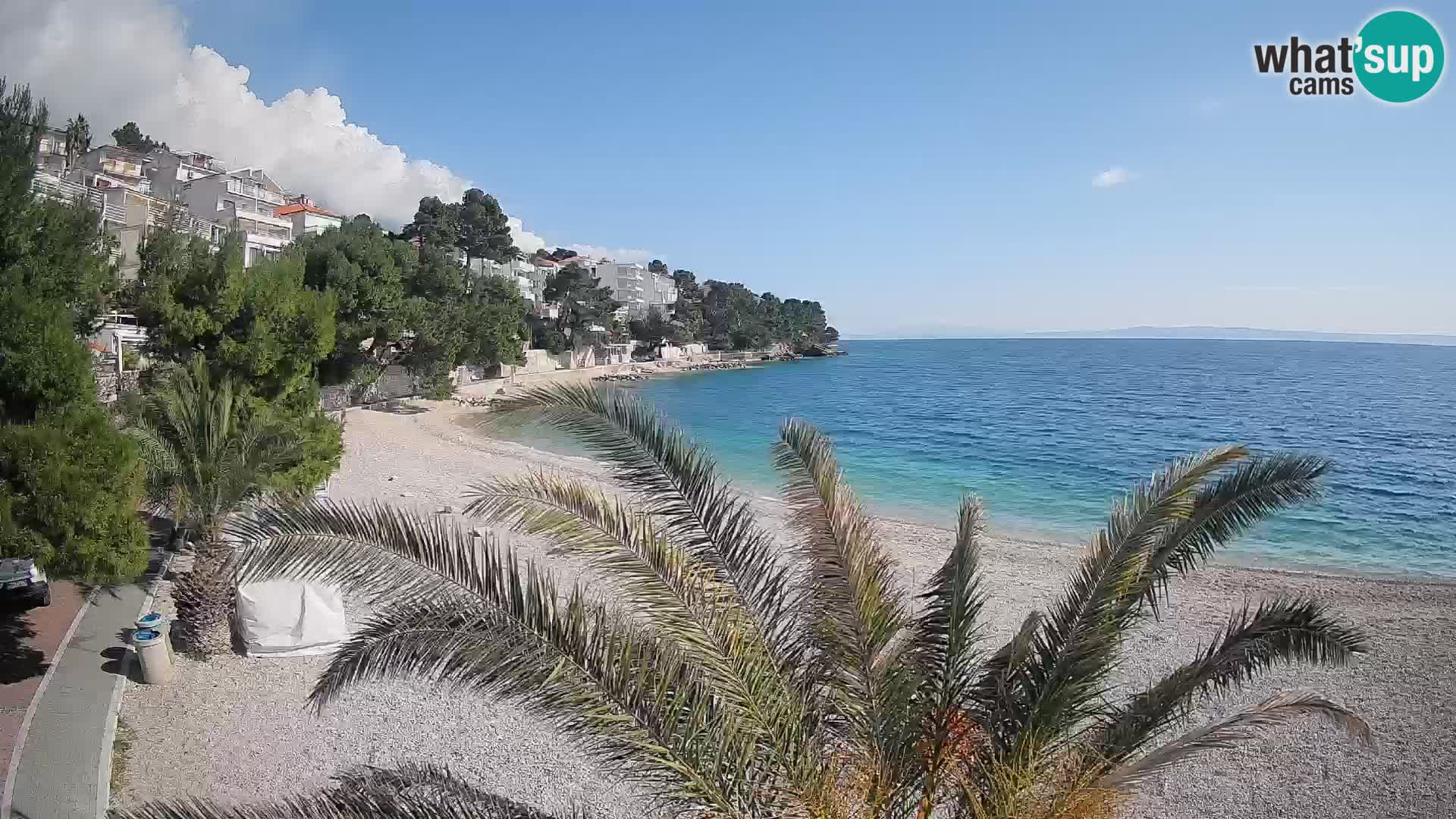 Webcam Lučica Beach Brela – Live View from the Adriatic Coast