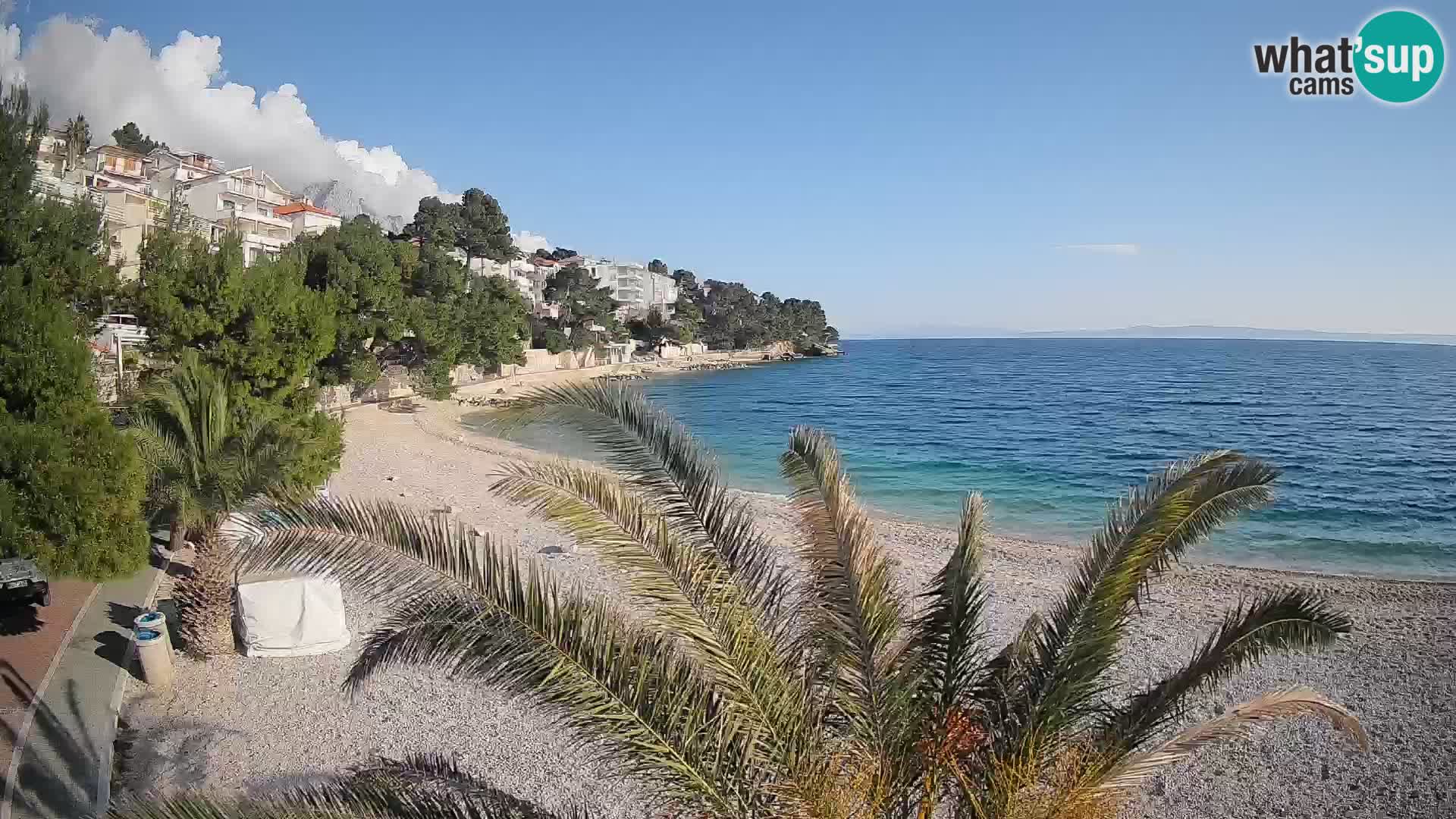 Webcam Lučica Beach Brela – Live View from the Adriatic Coast