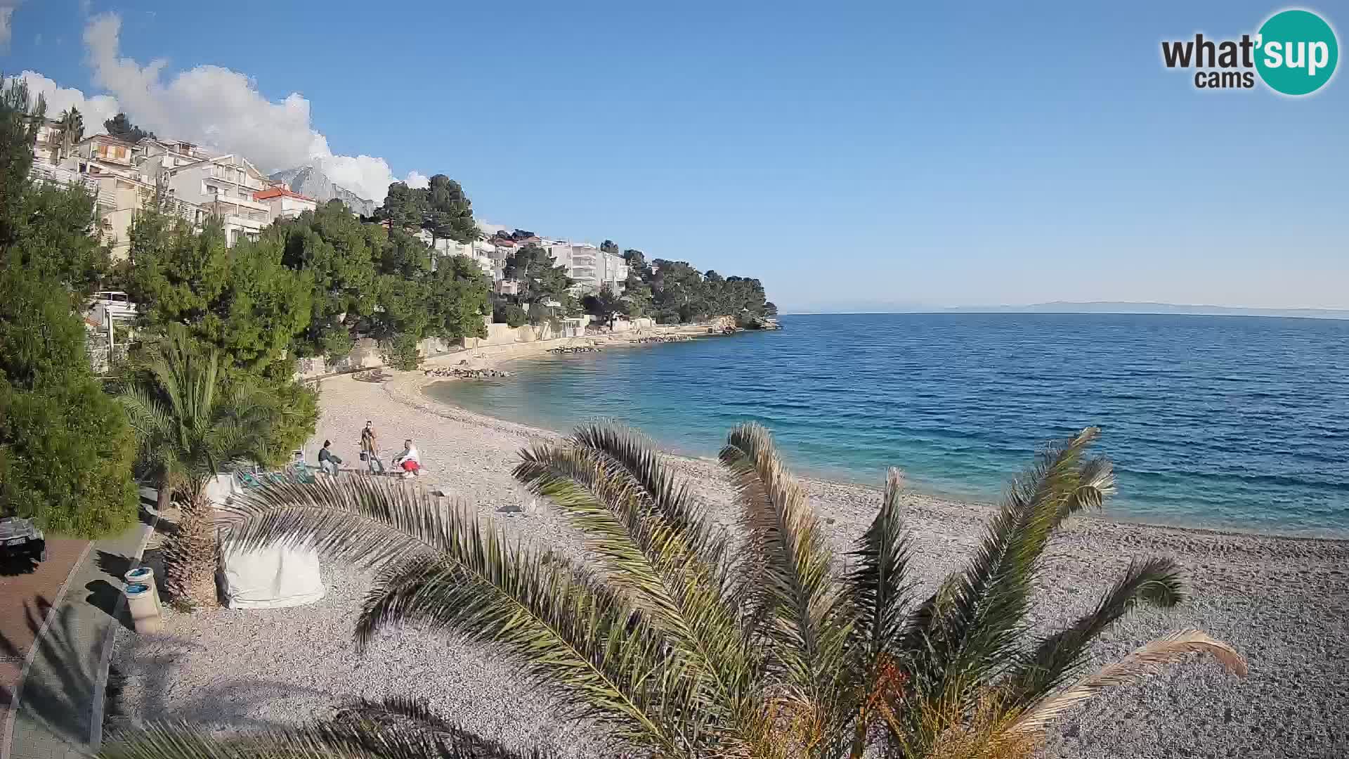 Webcam Lučica Beach Brela – Live View from the Adriatic Coast