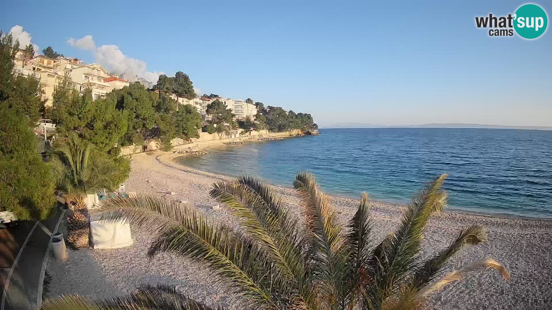 Webcam Lučica Beach Brela – Live View from the Adriatic Coast