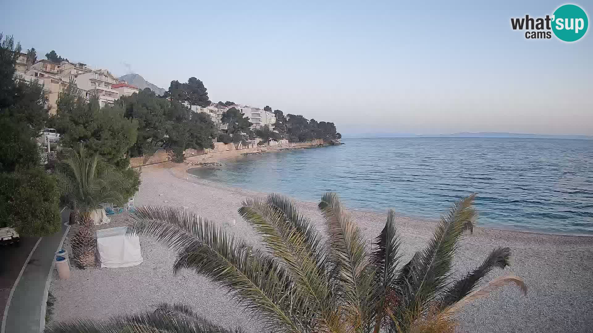 Webcam Lučica Beach Brela – Live View from the Adriatic Coast
