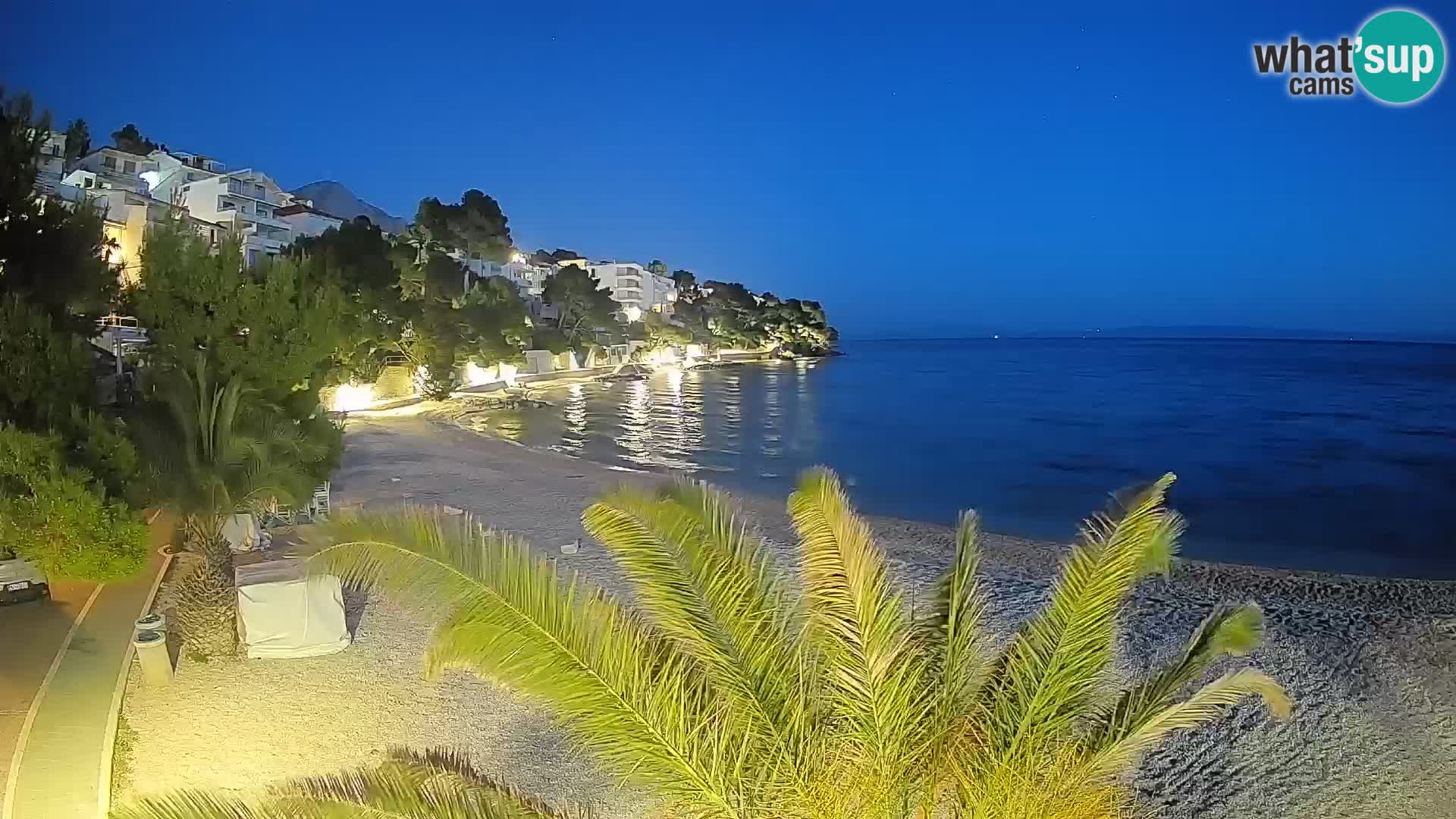 Webcam Lučica Beach Brela – Live View from the Adriatic Coast