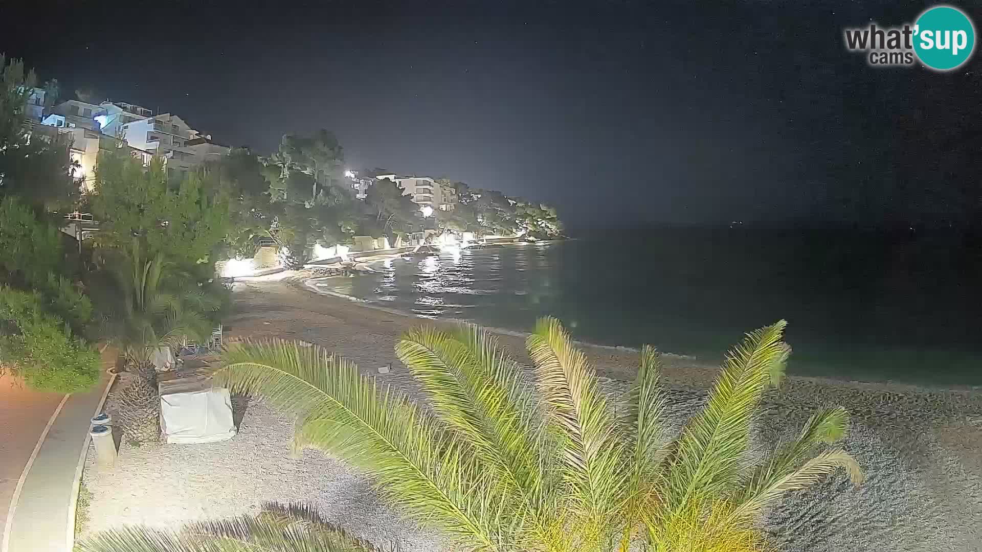 Webcam Spiaggia Lučica Brela – Vista live sulla costa adriatica