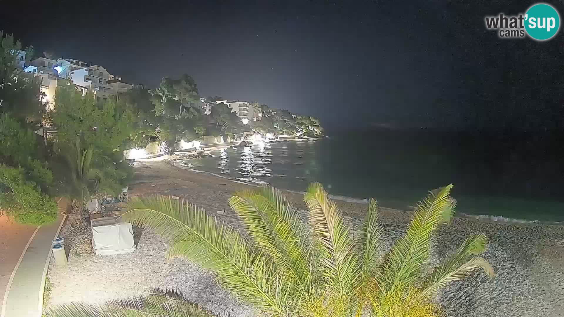 Webcam Lučica Beach Brela – Live View from the Adriatic Coast