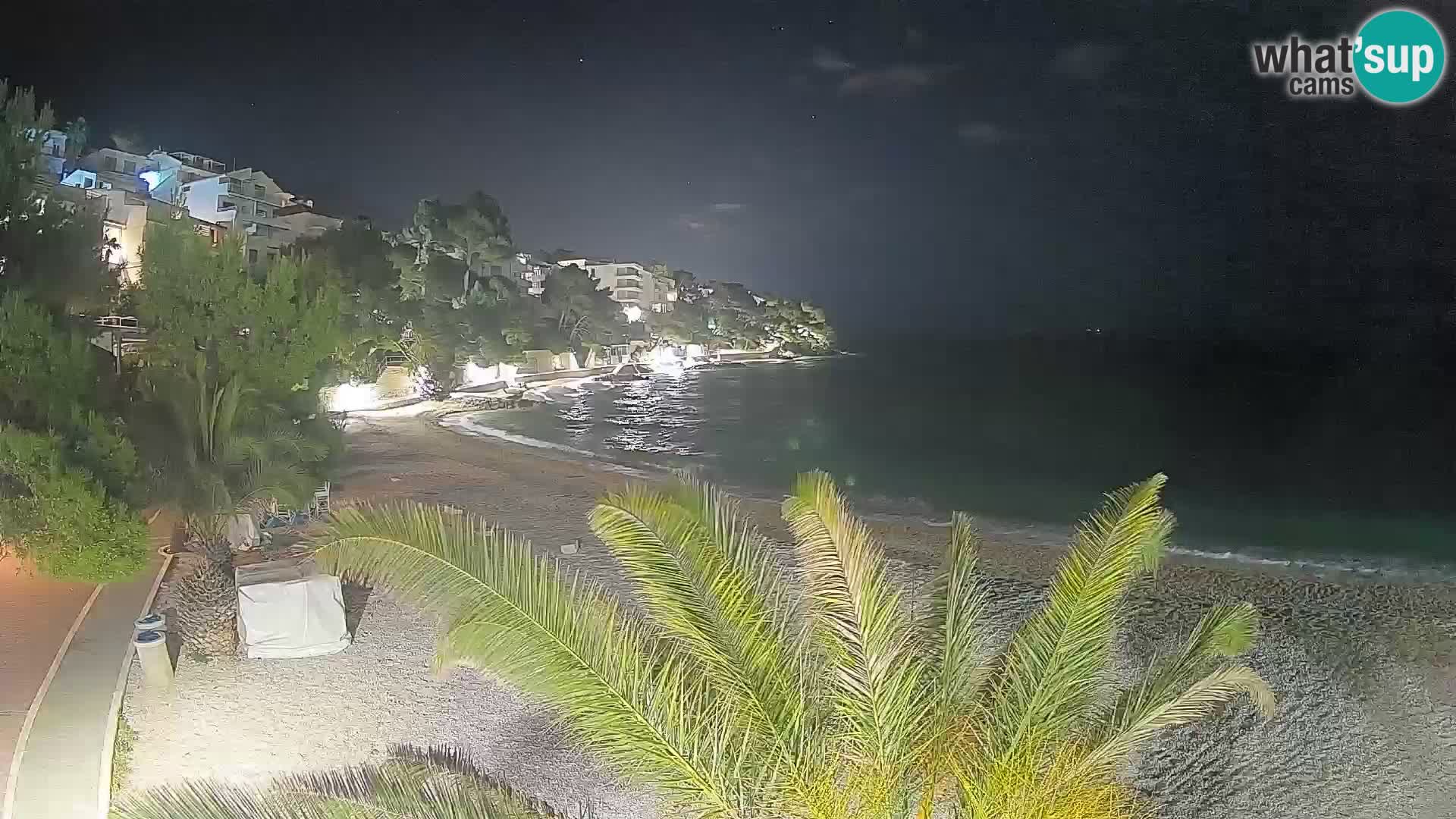 Webcam Lučica Beach Brela – Live View from the Adriatic Coast