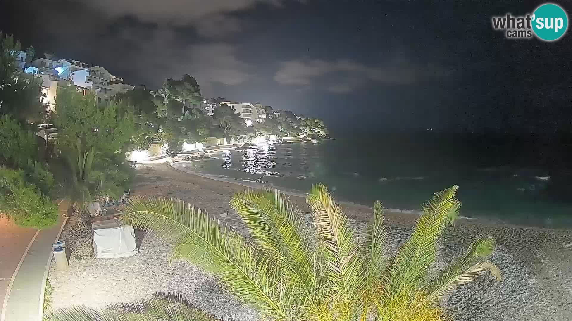 Webcam Lučica Beach Brela – Live View from the Adriatic Coast