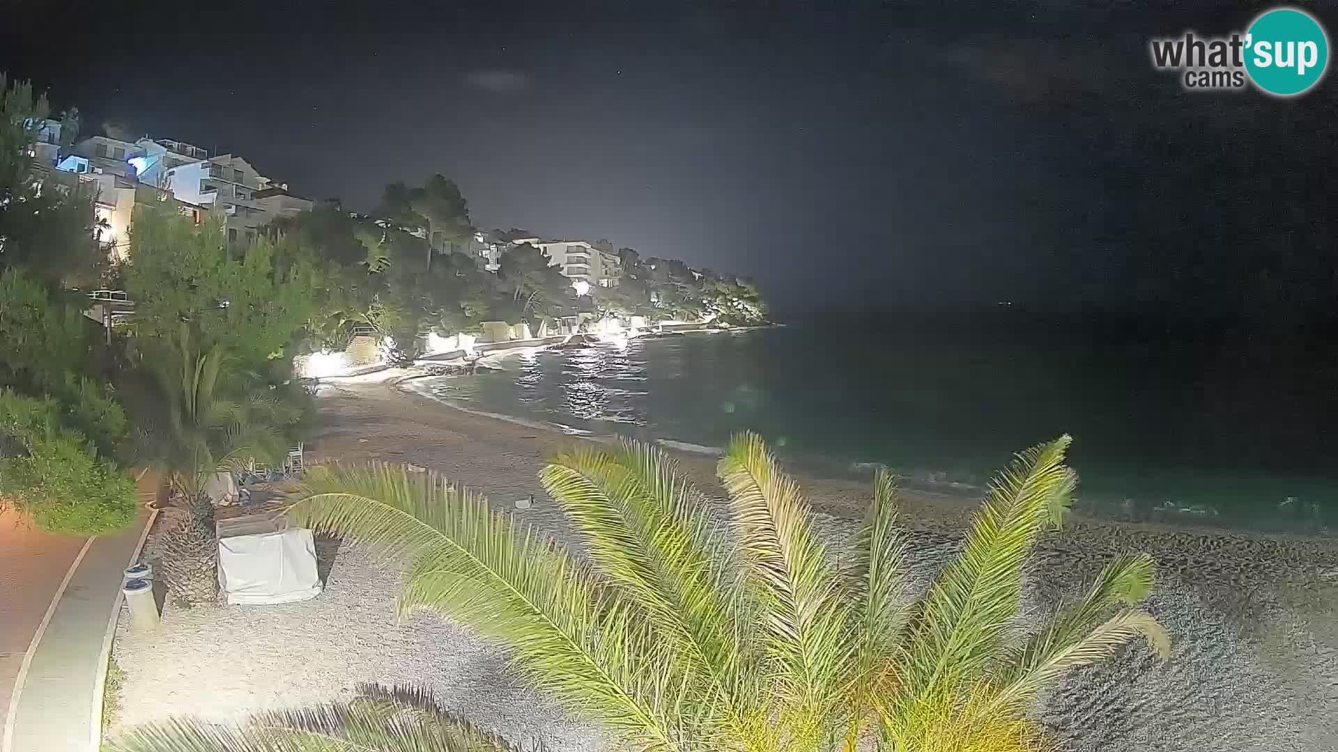 Webcam Playa Lučica Brela – Vista en directo de la costa adriática