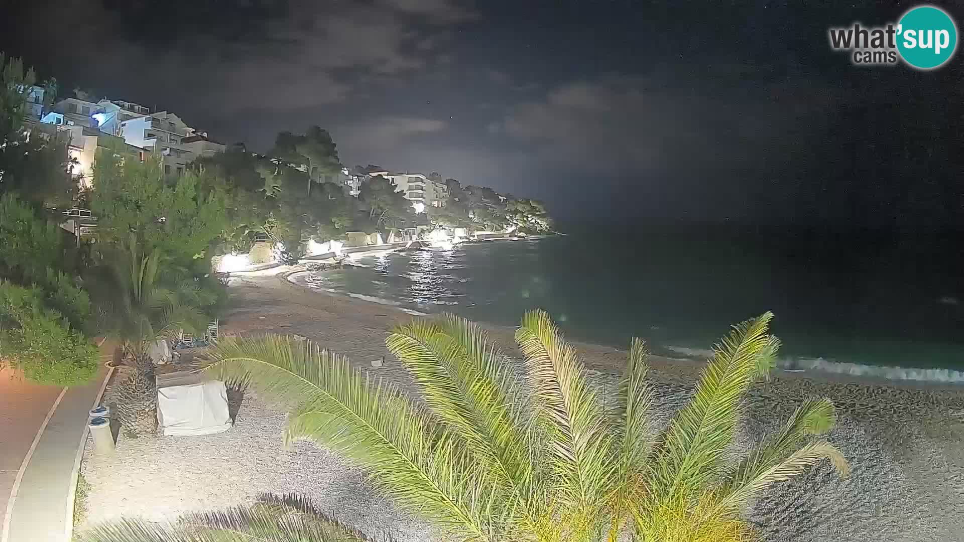 Webcam Lučica Beach Brela – Live View from the Adriatic Coast