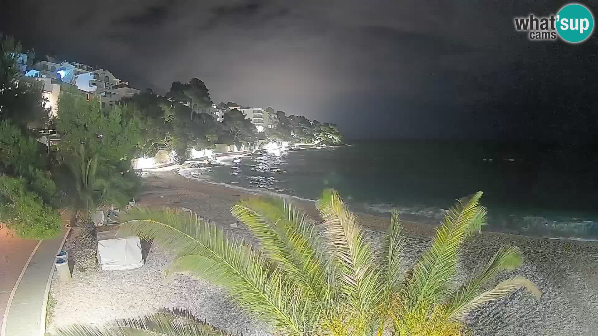 Webcam Lučica Beach Brela – Live View from the Adriatic Coast