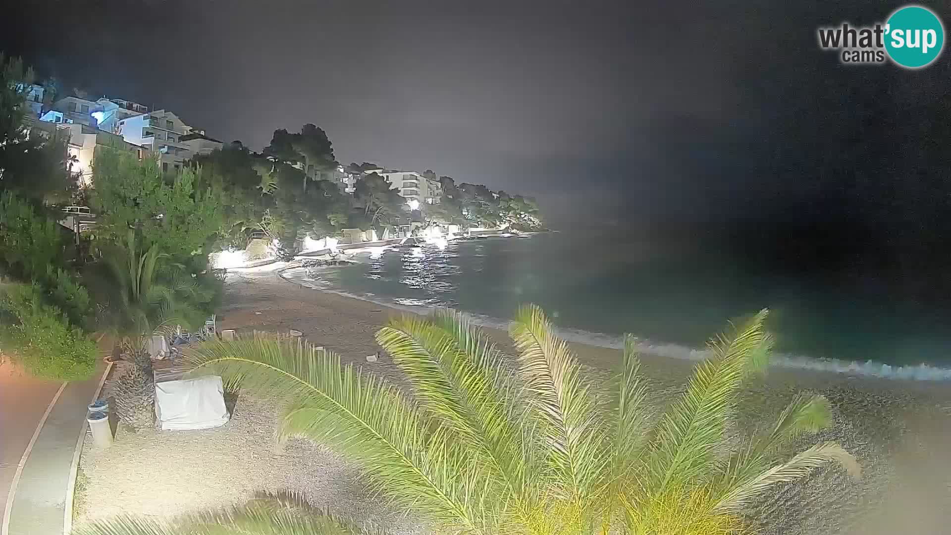 Webcam Lučica Beach Brela – Live View from the Adriatic Coast
