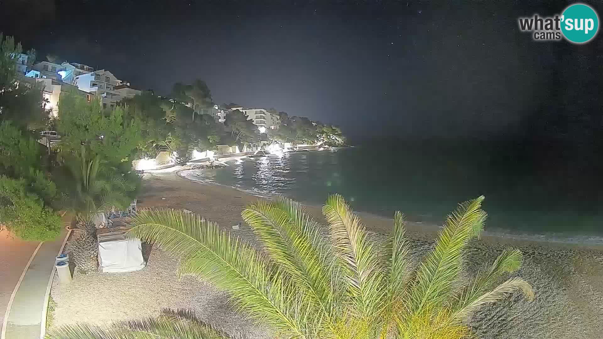 Webcam Playa Lučica Brela – Vista en directo de la costa adriática