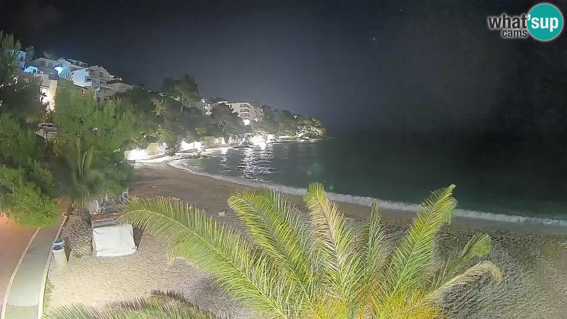 Webcam Lučica Beach Brela – Live View from the Adriatic Coast