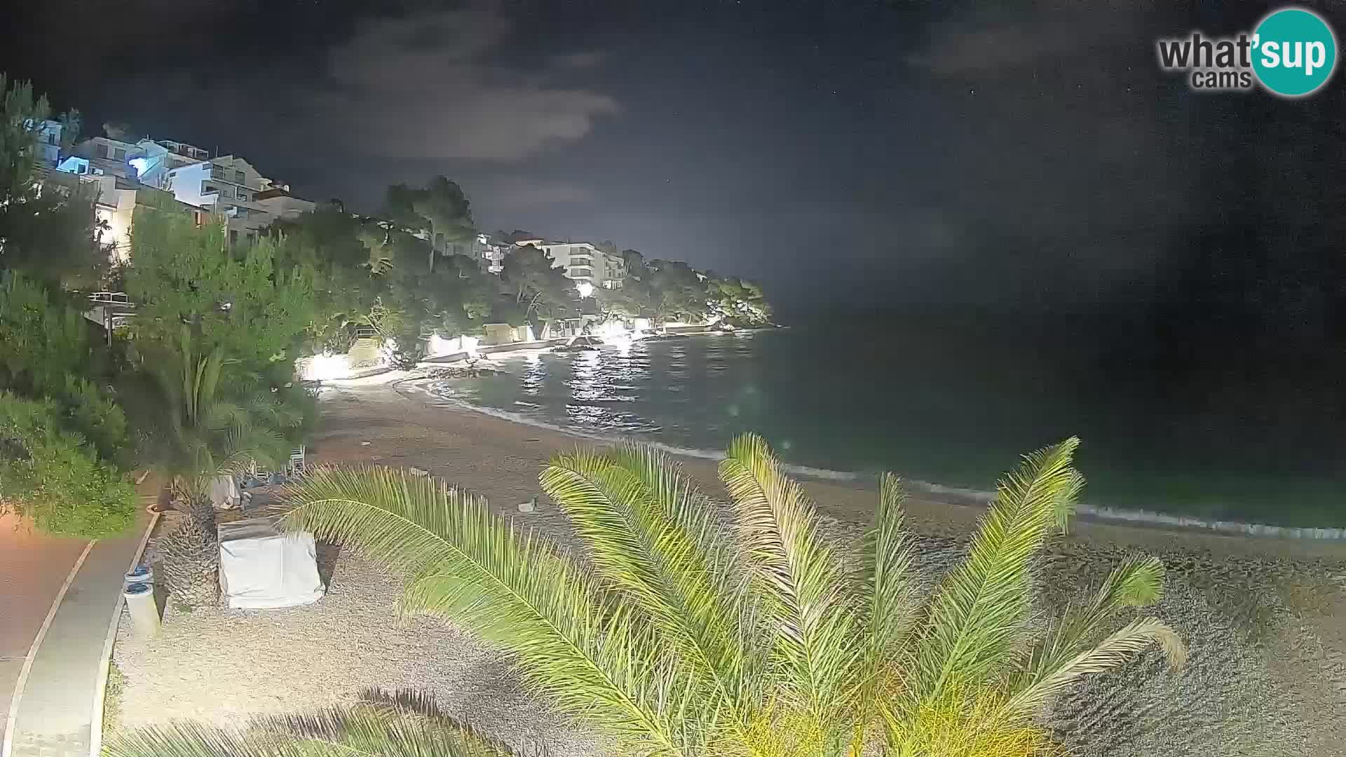 Webcam Lučica Beach Brela – Live View from the Adriatic Coast