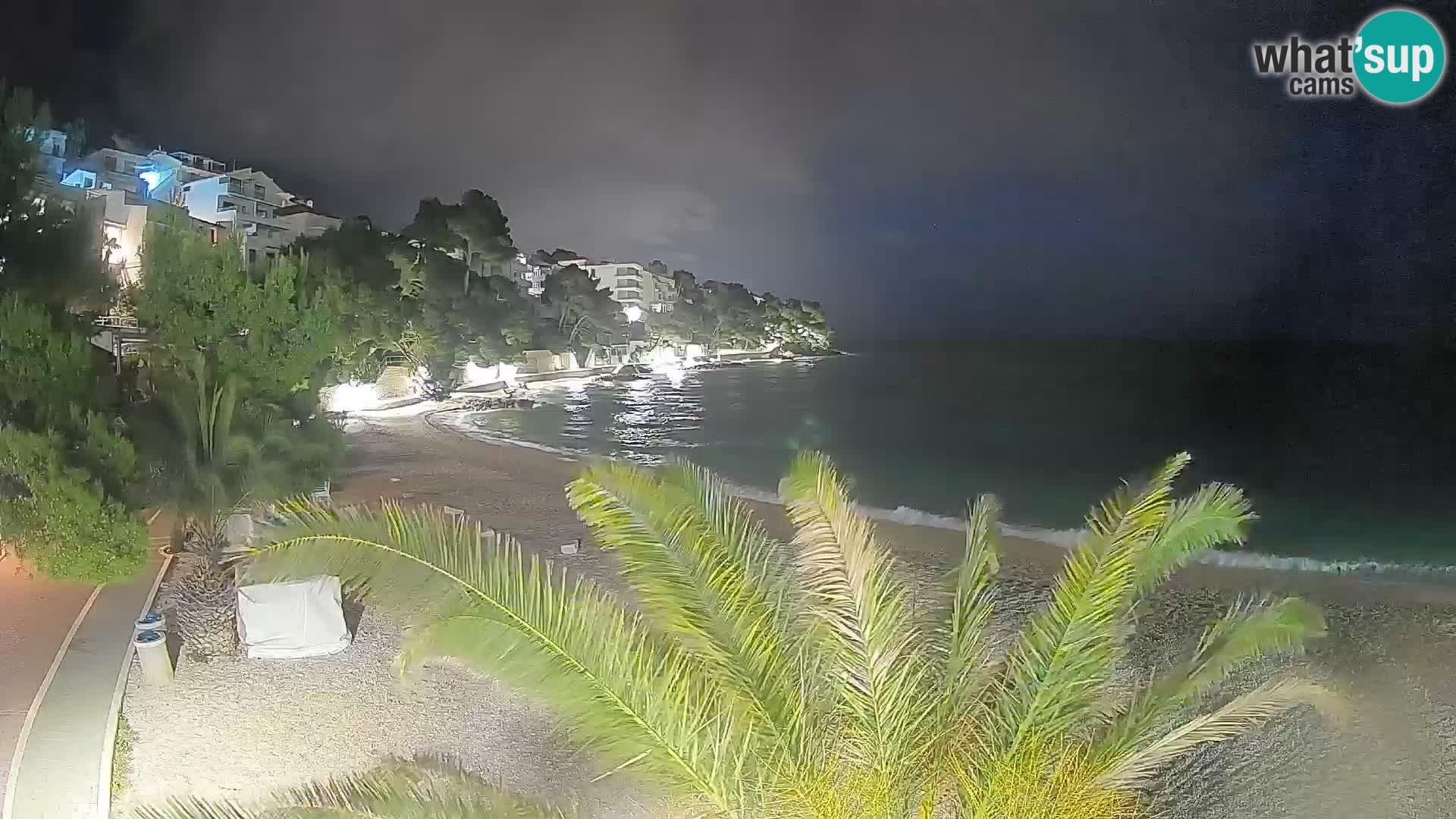 Webcam Lučica Beach Brela – Live View from the Adriatic Coast
